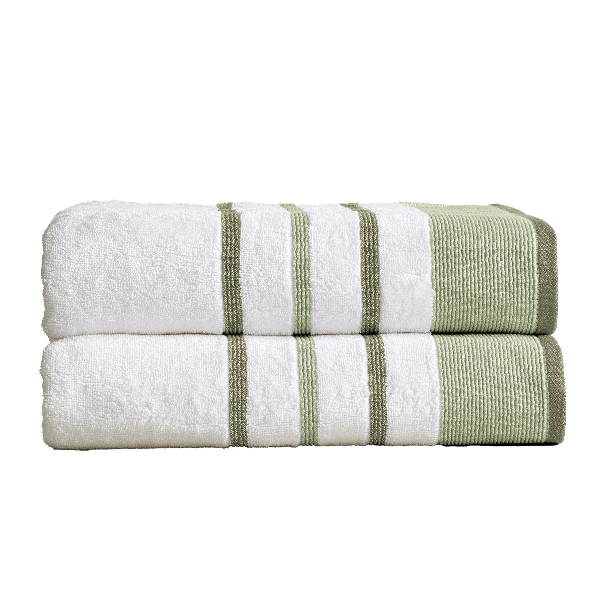 Decorative Cotton Stripe Bath Towel Set - Noelle Collection - Image 127