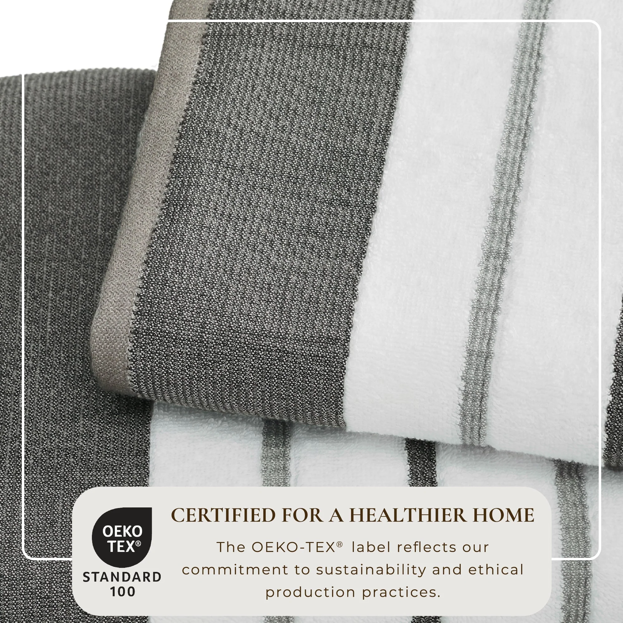 Decorative Cotton Stripe Bath Towel Set - Noelle Collection - Image 20