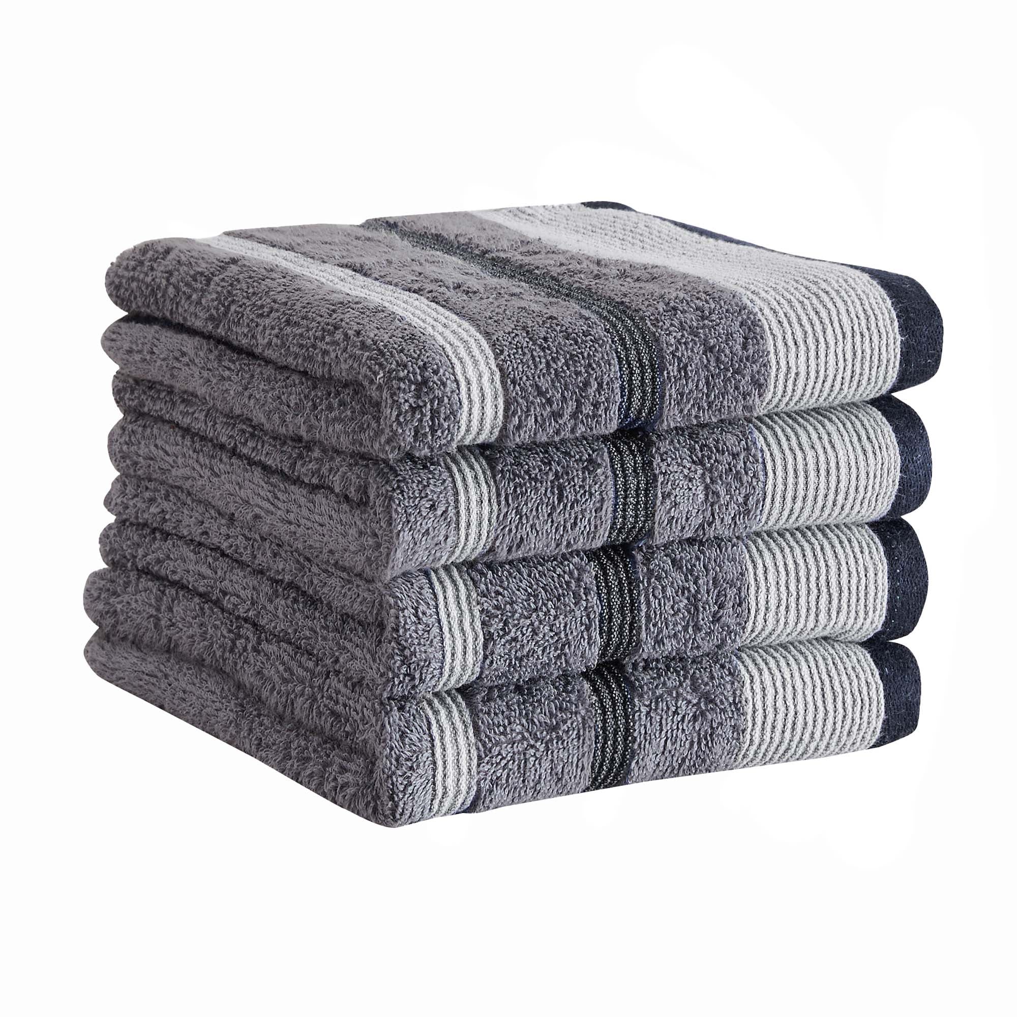 Decorative Cotton Stripe Bath Towel Set - Noelle Collection - Image 217