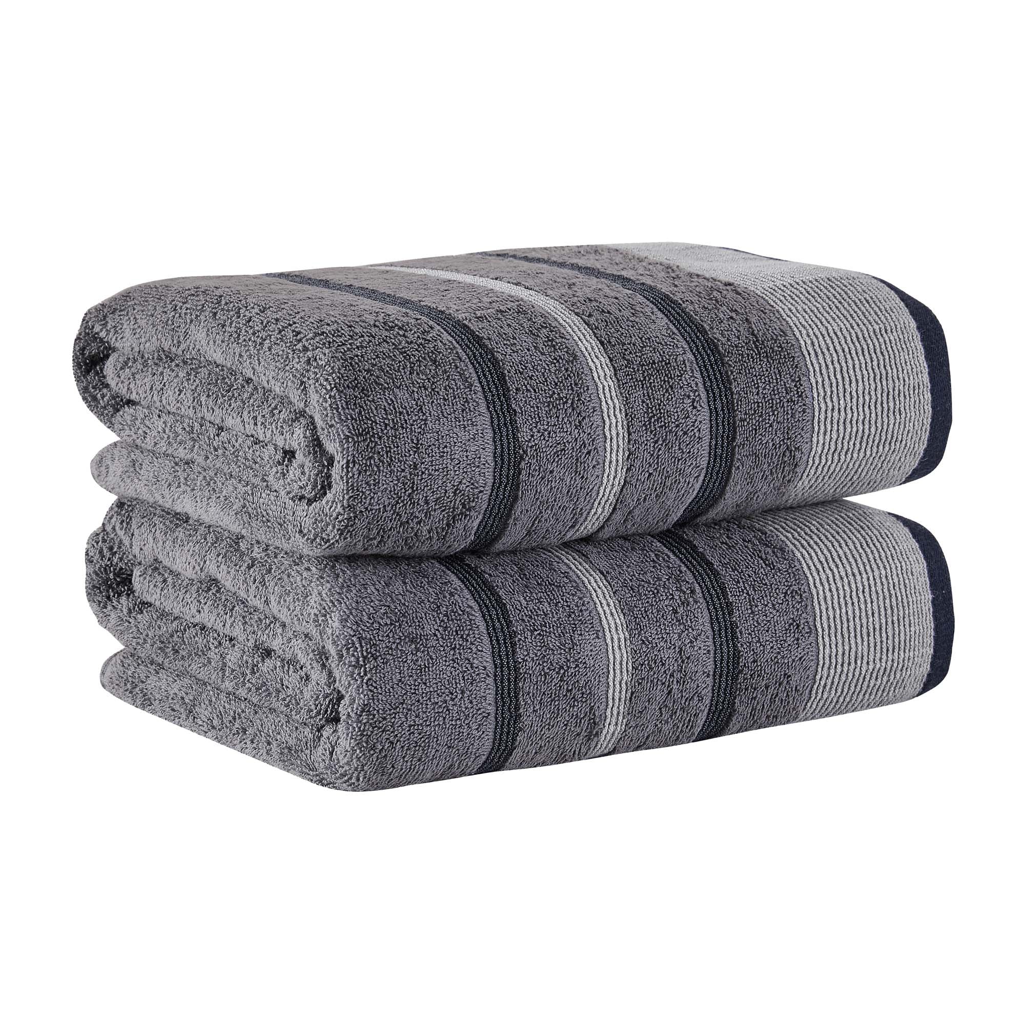 Decorative Cotton Stripe Bath Towel Set - Noelle Collection - Image 223