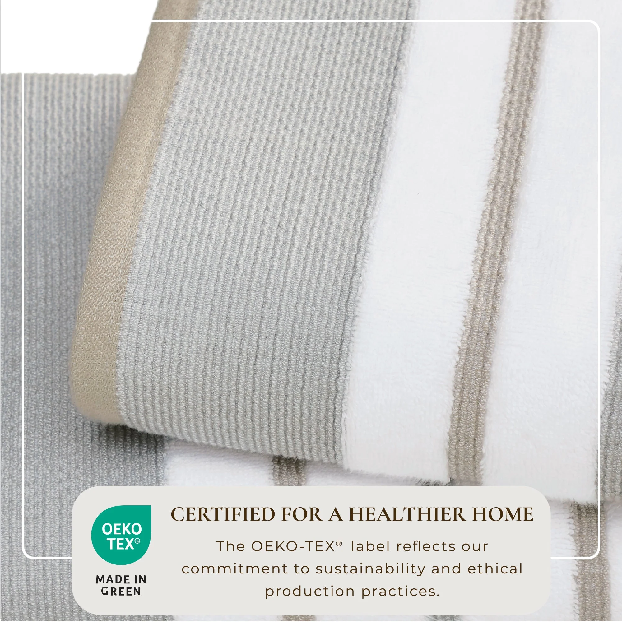 Decorative Cotton Stripe Bath Towel Set - Noelle Collection - Image 38