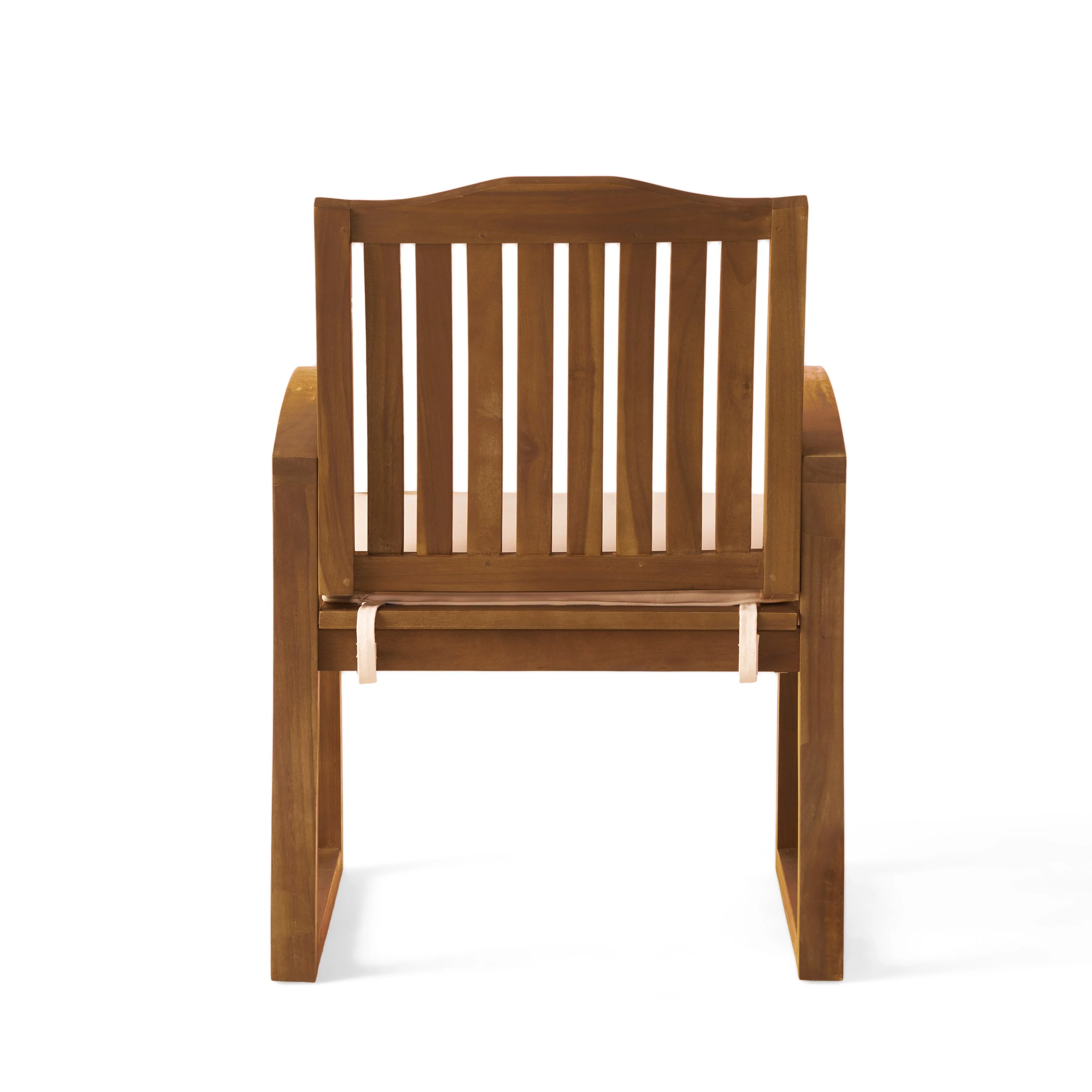 Set of 2 Outdoor Dining Chairs, Cream - Image 12