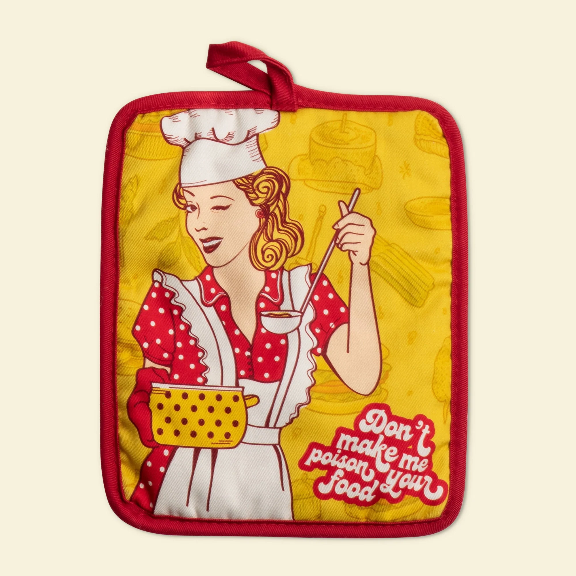 Don't Make Me Poison Your Food Oven Mitts And Potholder Set - Image 5
