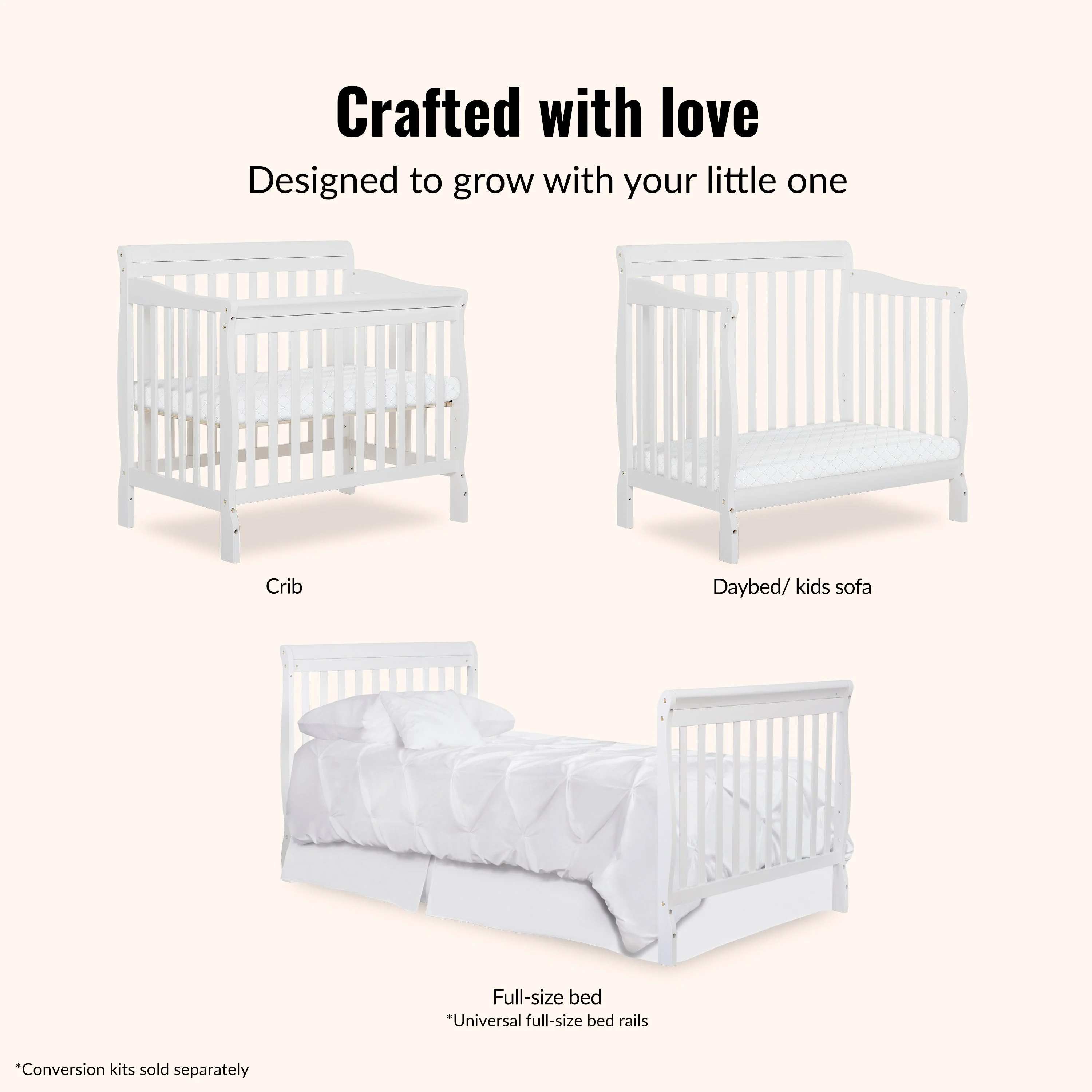 Dream On Me Aden Convertible 4-in-1 Mini Crib - Image 58