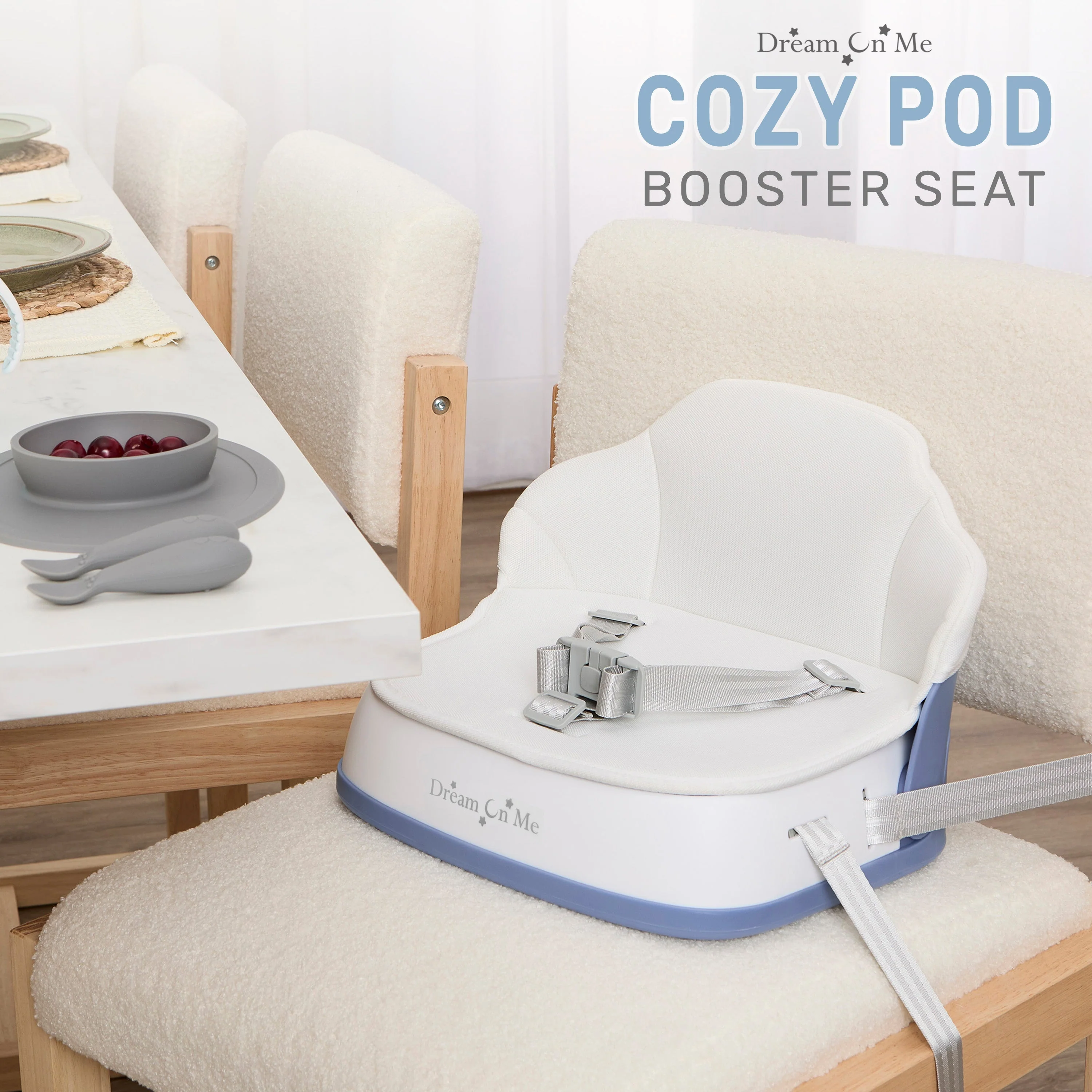 Dream On Me Cozy Pod Booster Seat with Removable Cover - Image 35