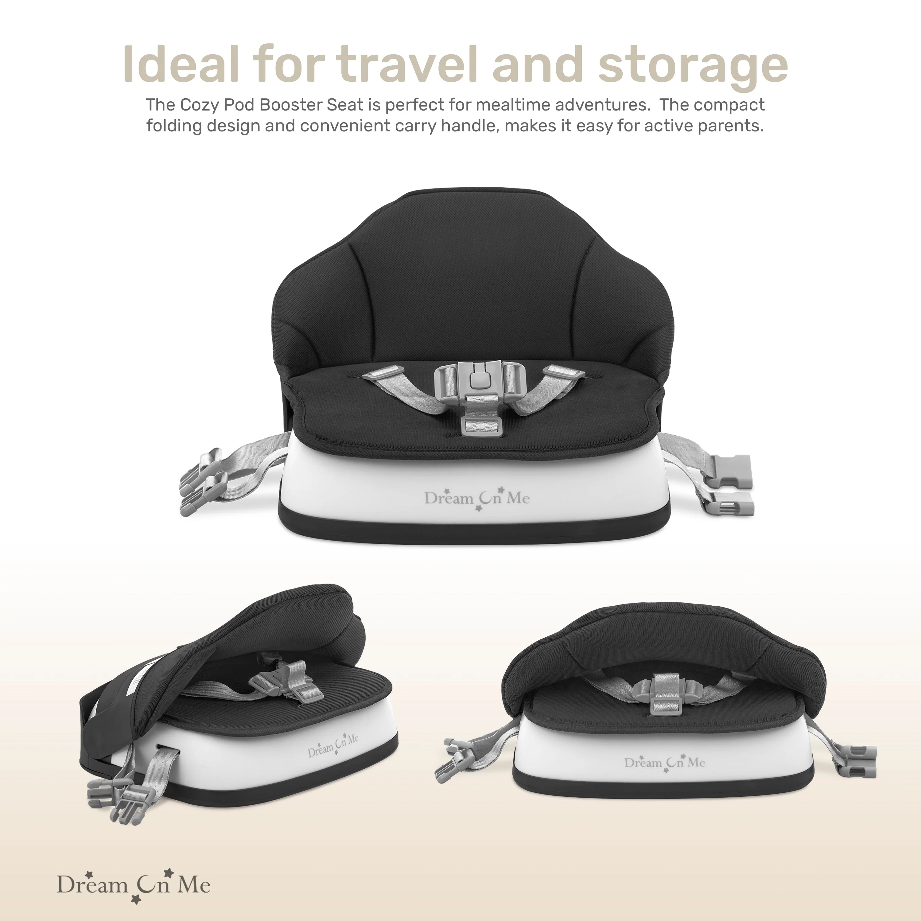 Dream On Me Cozy Pod Booster Seat with Removable Cover - Image 6