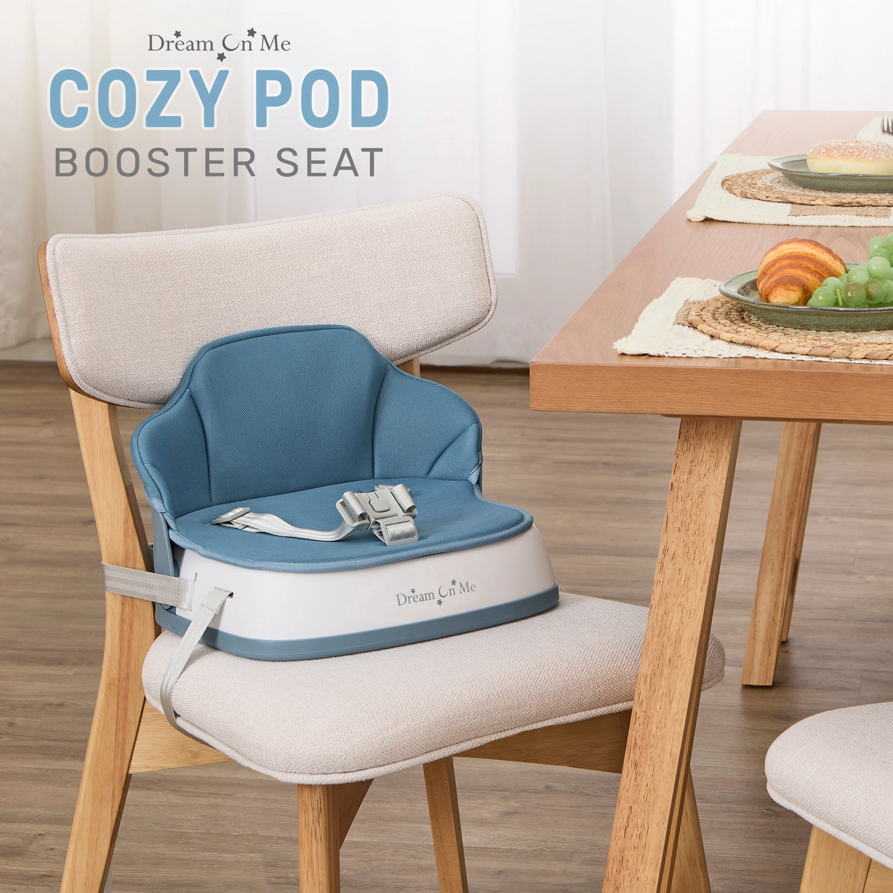 Dream On Me Cozy Pod Booster Seat with Removable Cover - Image 9
