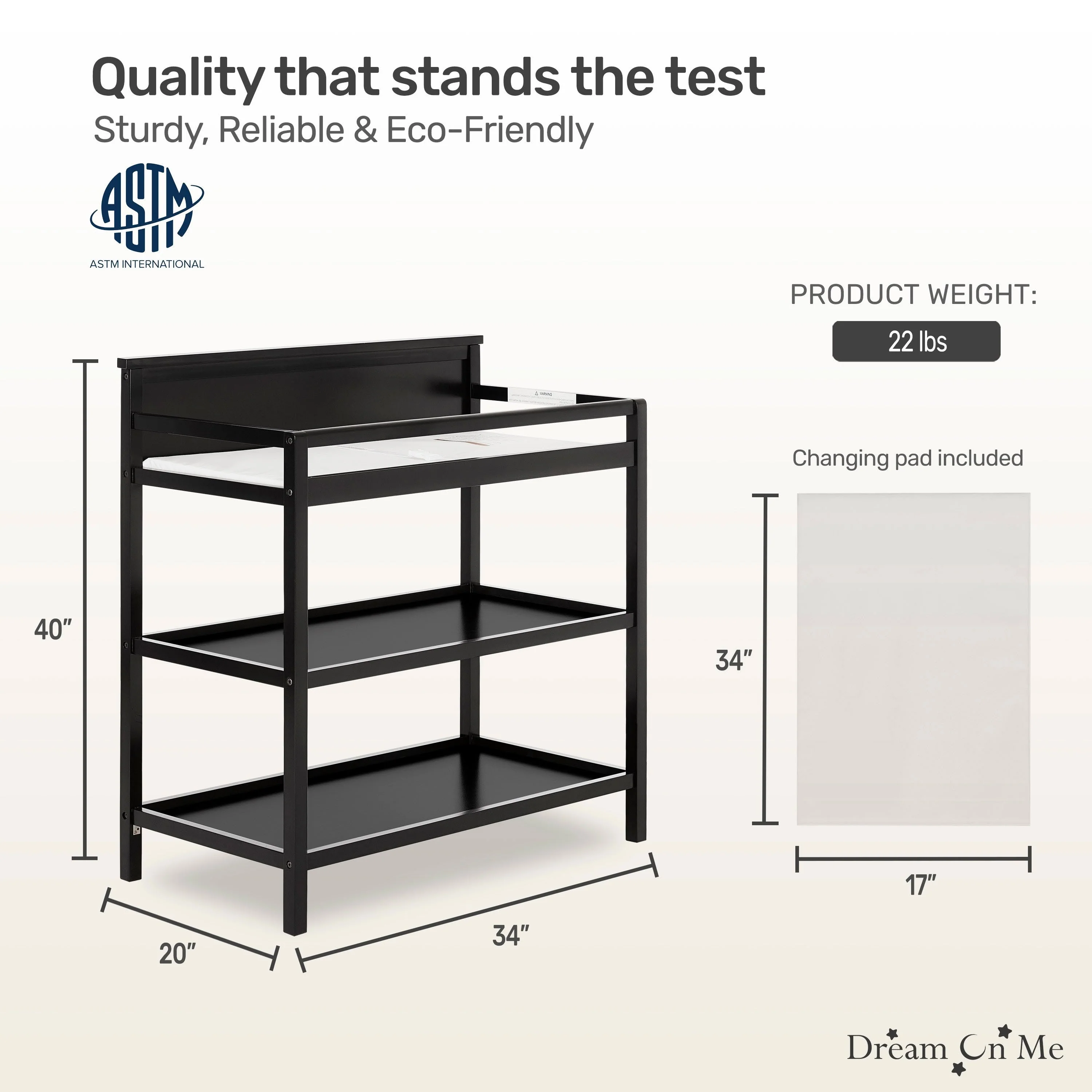 Dream On Me Jax Universal Changing table - Image 15
