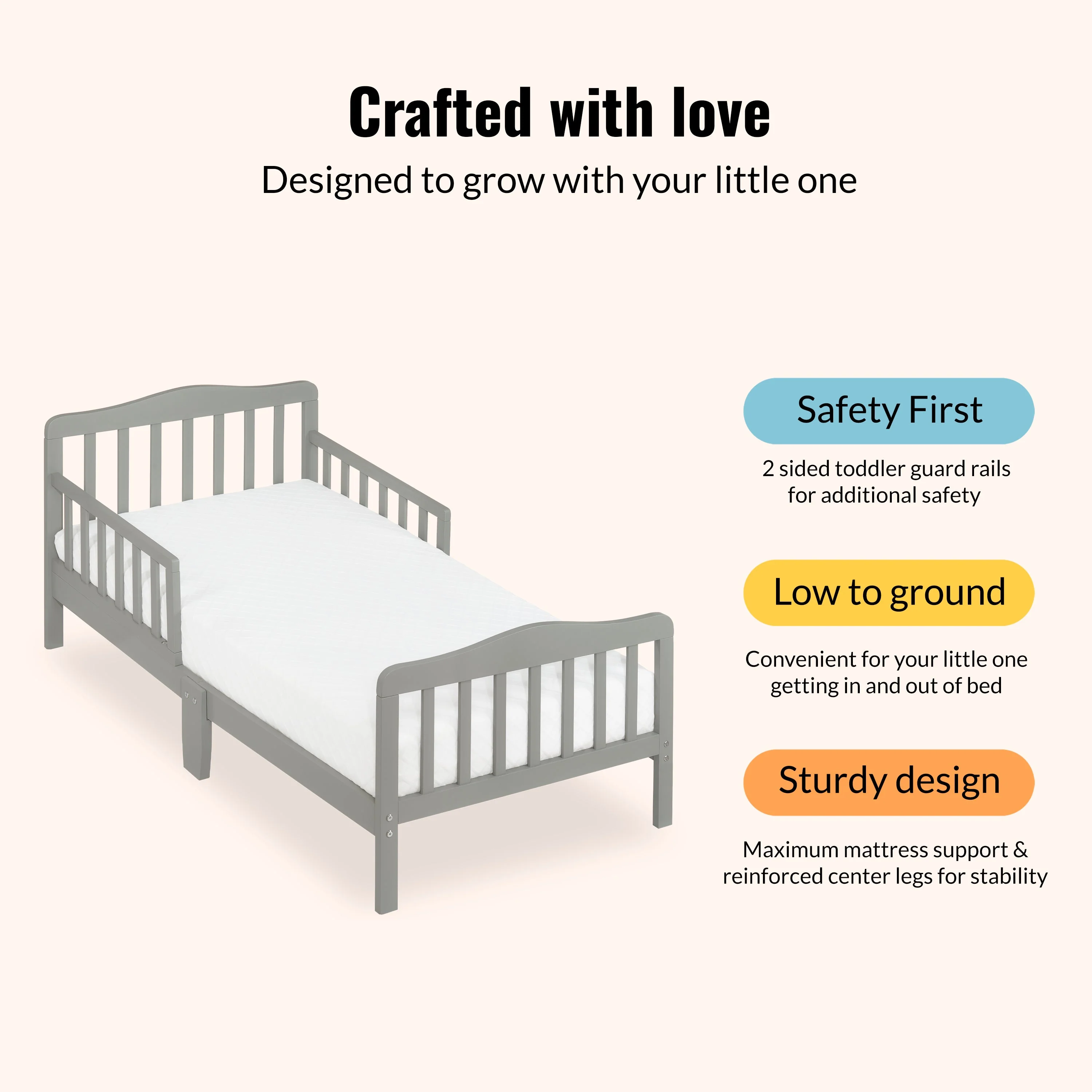 Dream On Me Memphis Classic Design Toddler Bed - Image 11