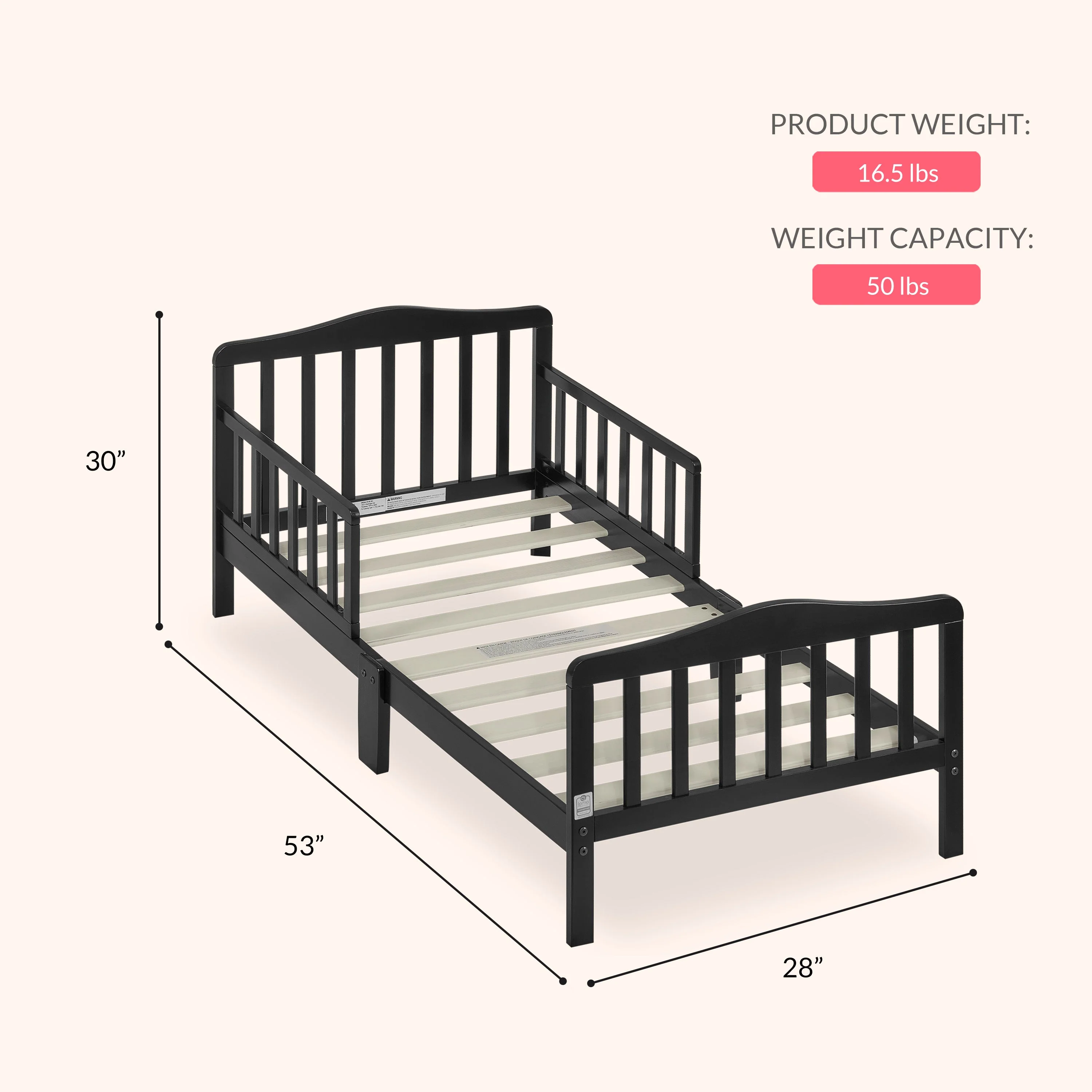 Dream On Me Memphis Classic Design Toddler Bed - Image 21