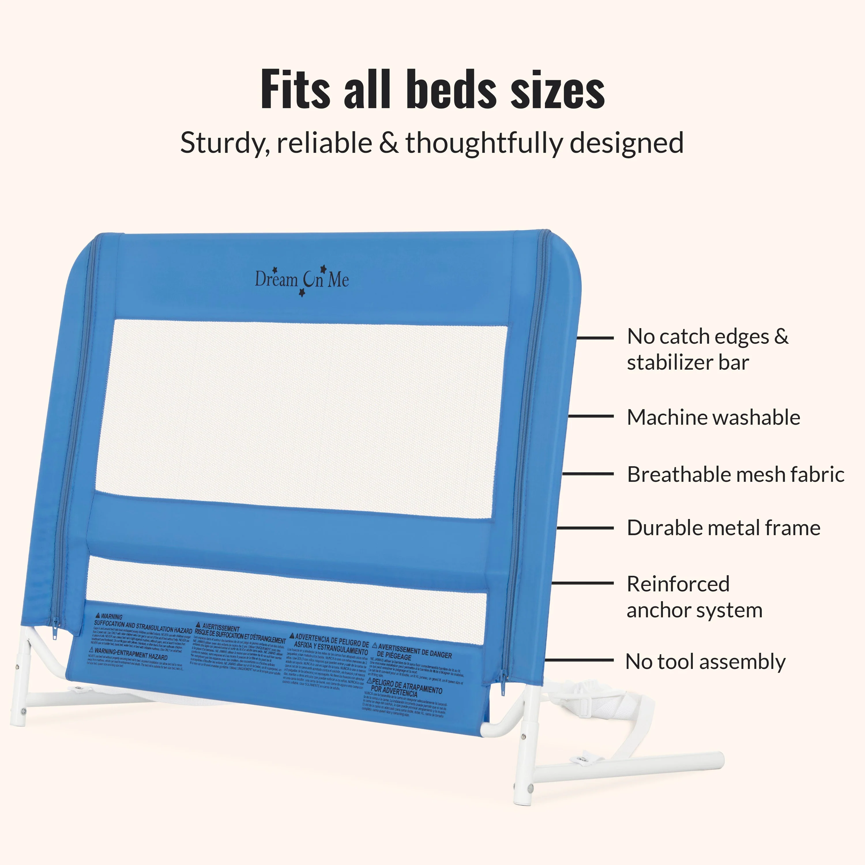 Dream On Me Mesh Security Bed Rail - Image 5