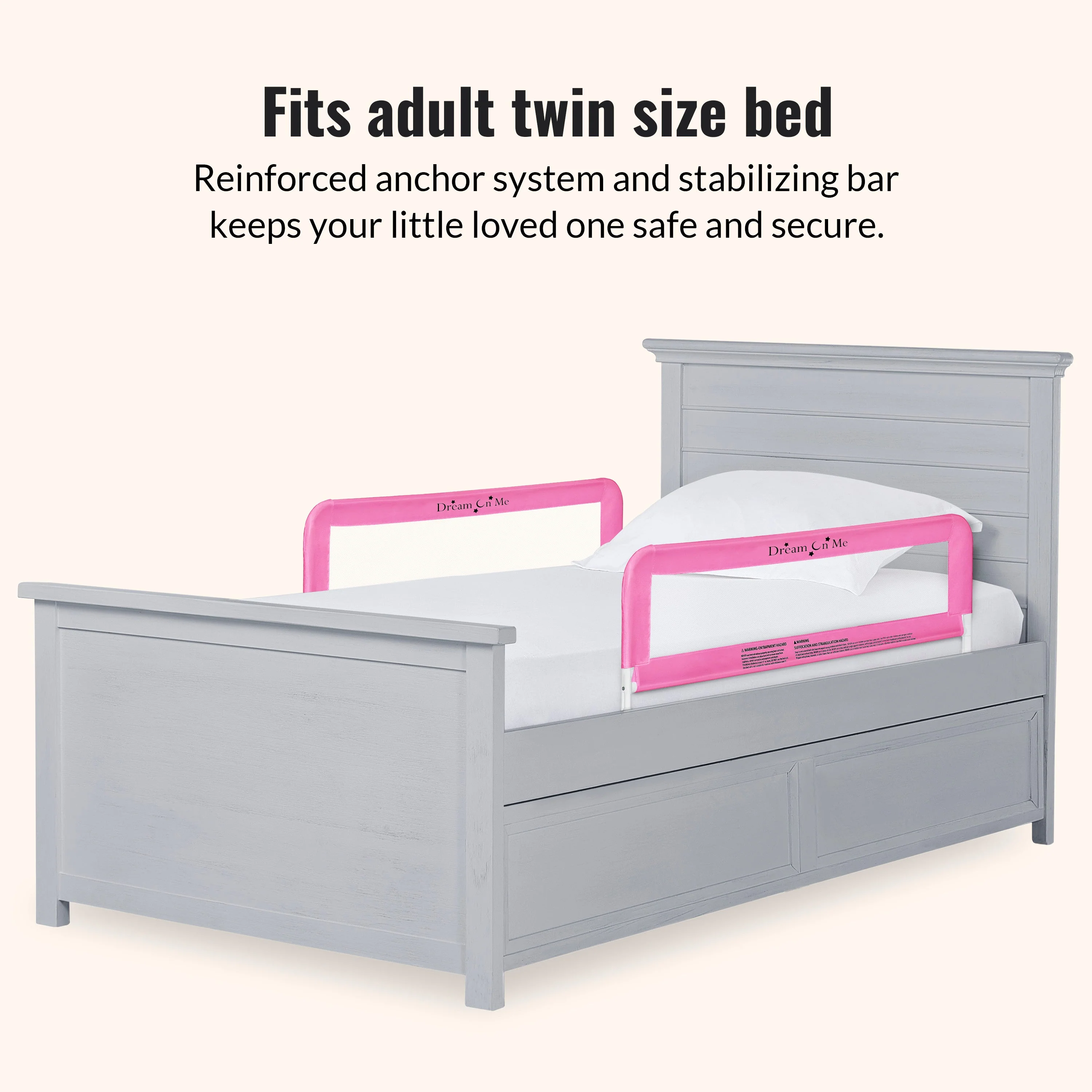 Dream On Me Mesh Security Bed Rails, Double Pack - Image 18