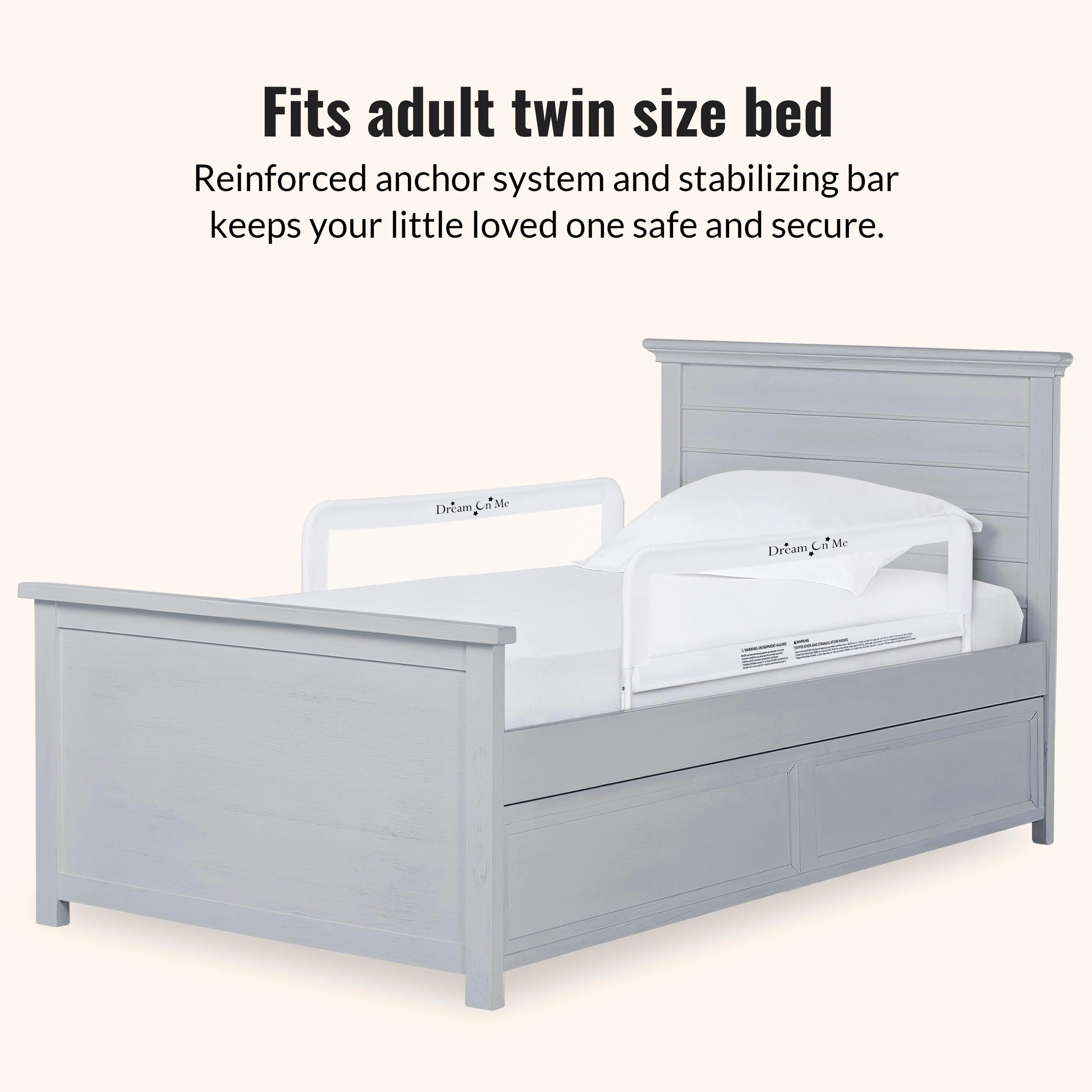 Dream On Me Mesh Security Bed Rails, Double Pack - Image 30
