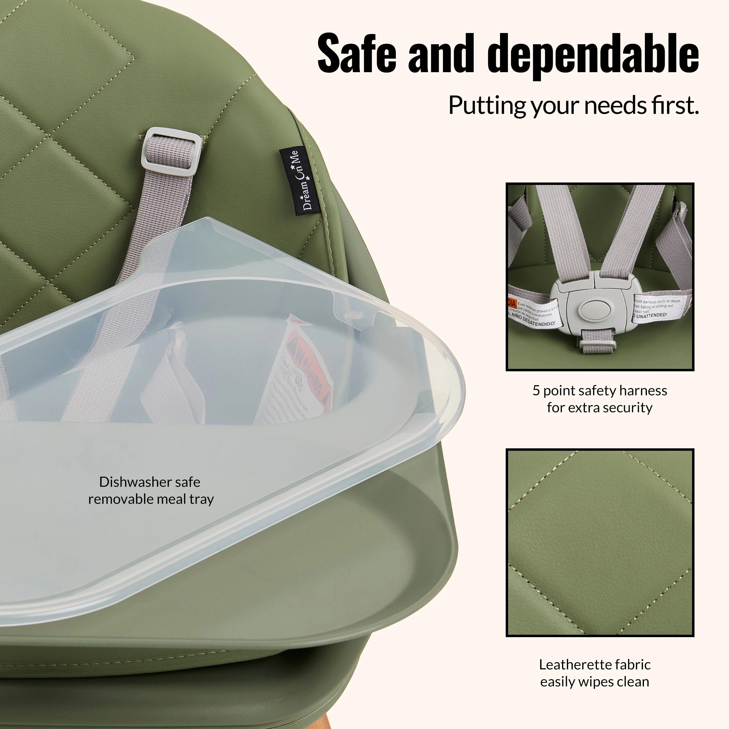 Dream On Me NibbleNest 3-in-1 High Chair - Image 4