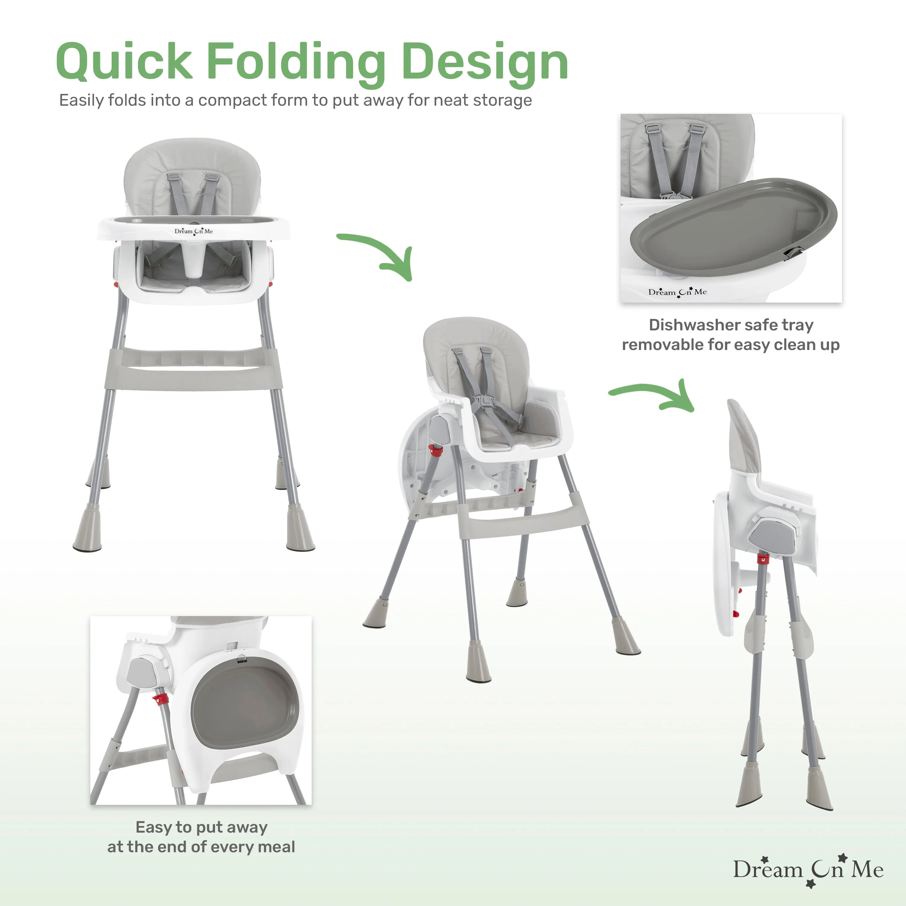 Dream On Me Portable 2-In-1 Table Talk High Chair - Image 23