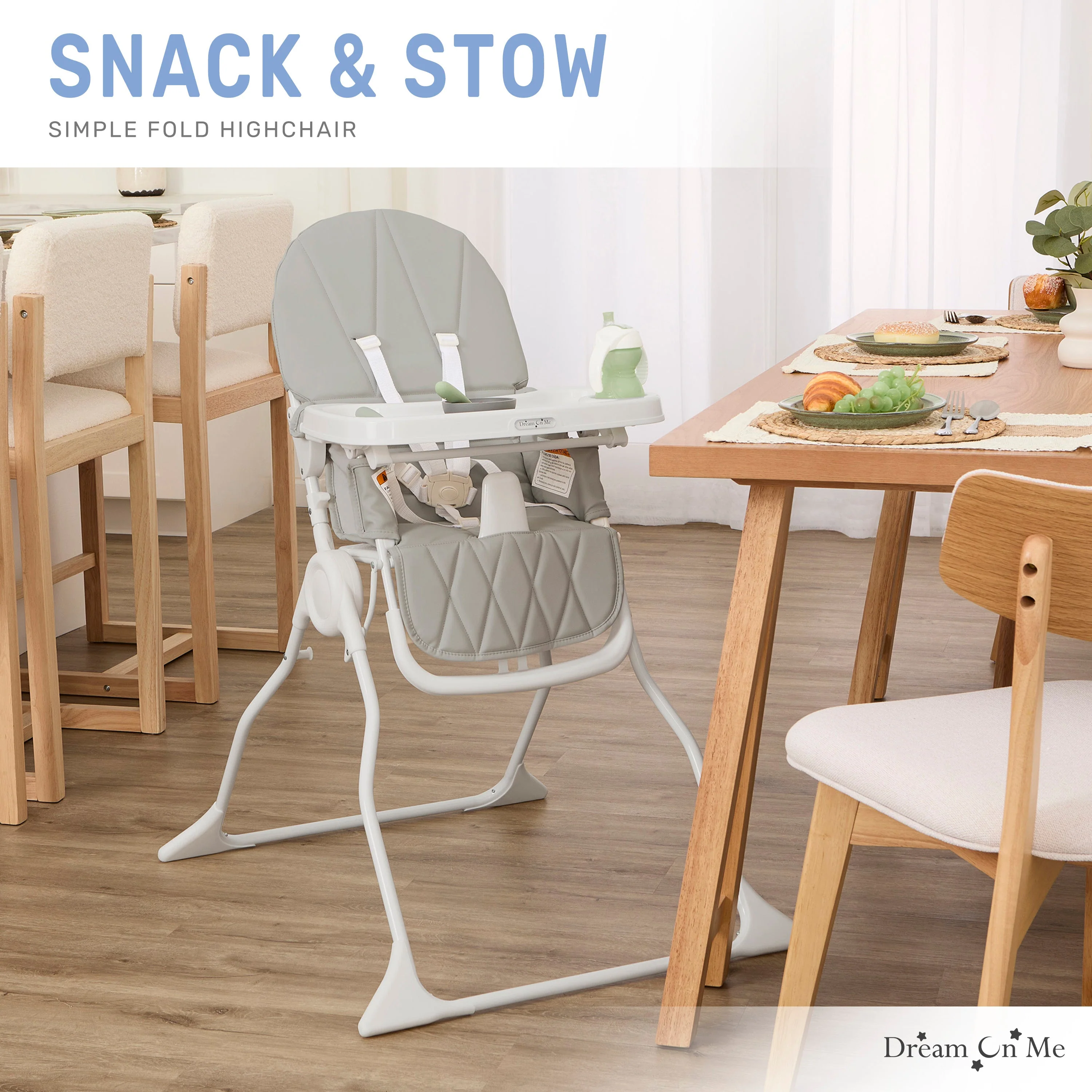 Dream On Me Snack and Stow Baby High Chair - Image 7