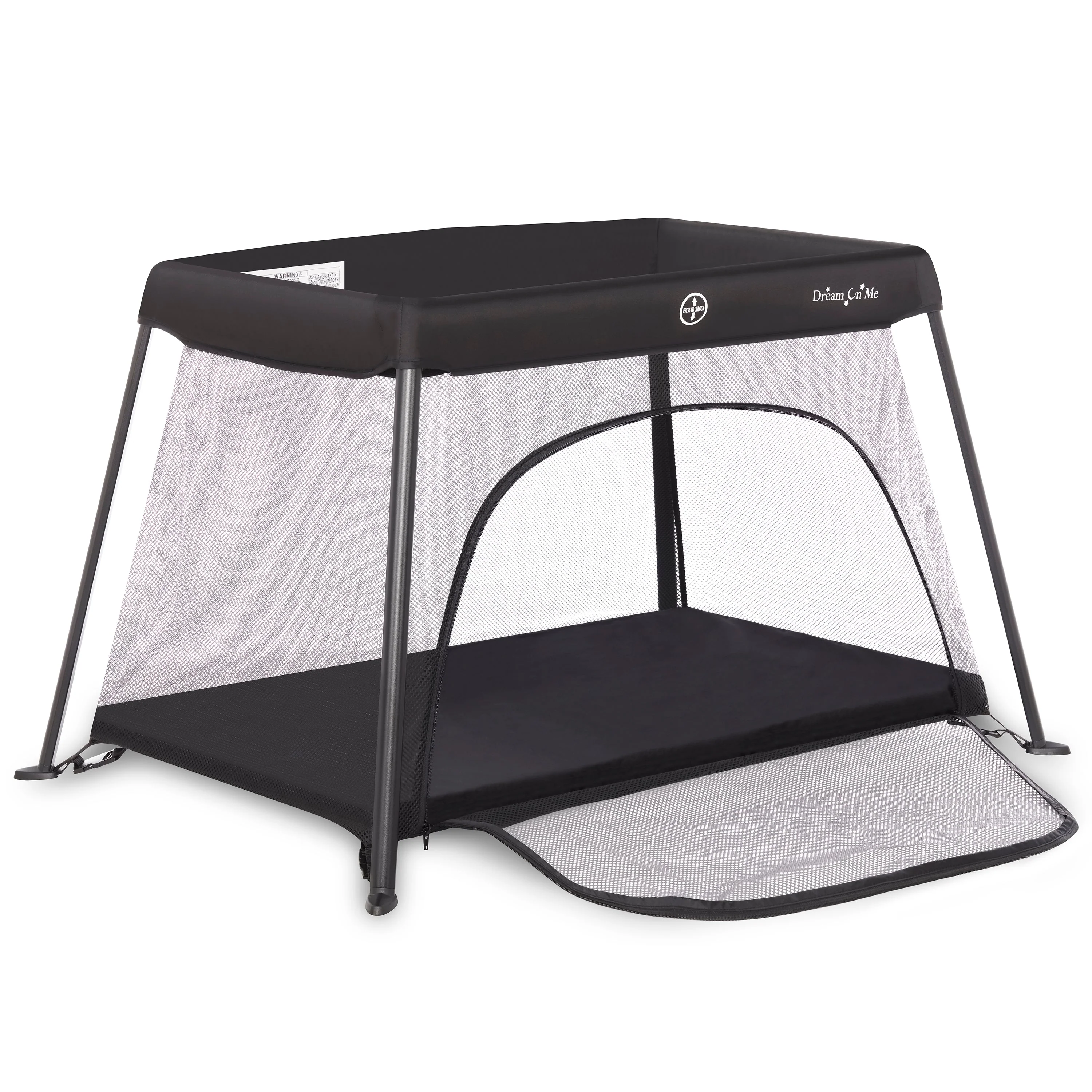 Dream On Me Travel Light Play Yard With Mesh Zipper Door