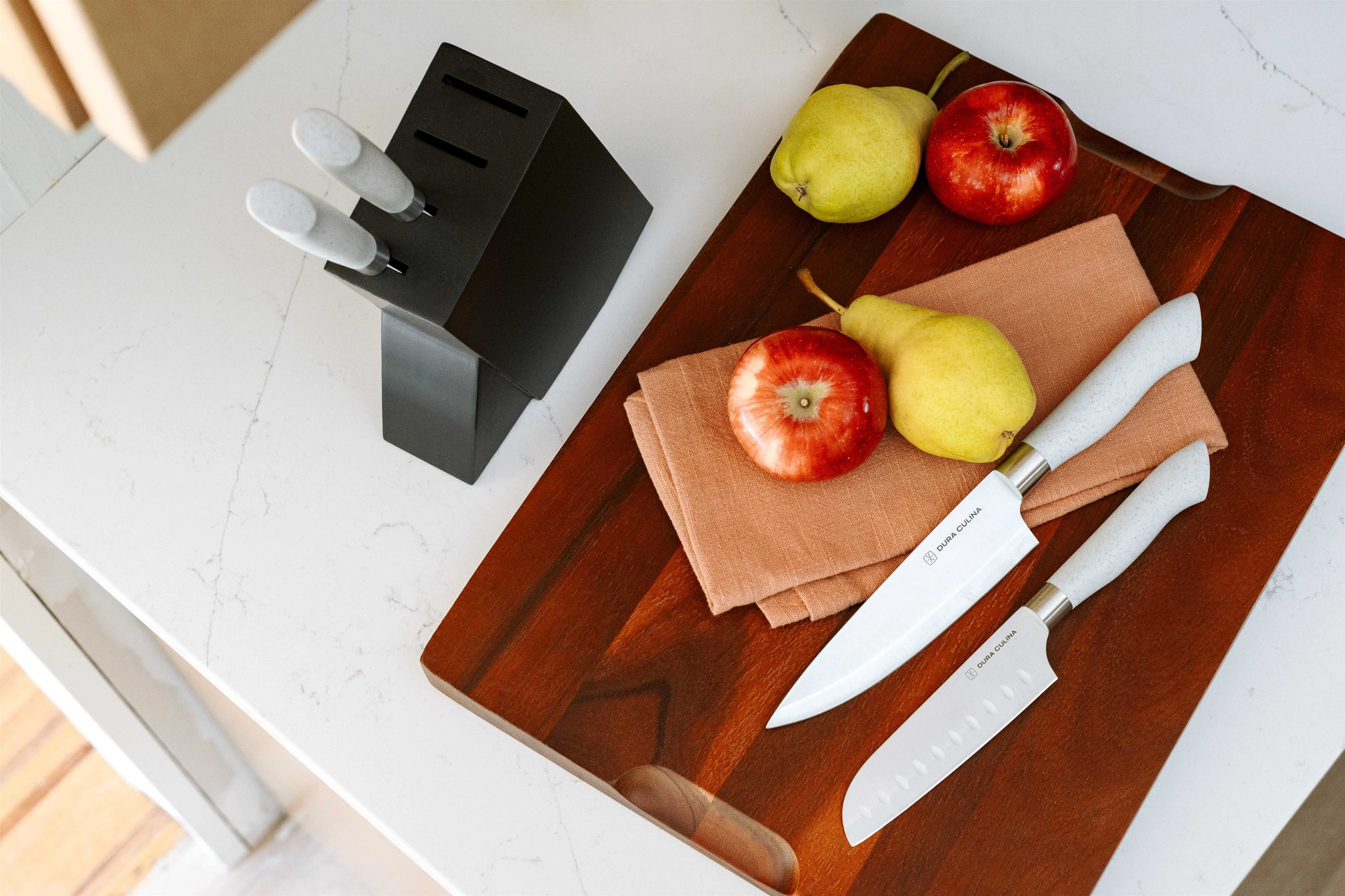 Eco-Cut 5-Piece Knife Block Set, Grey - Image 5
