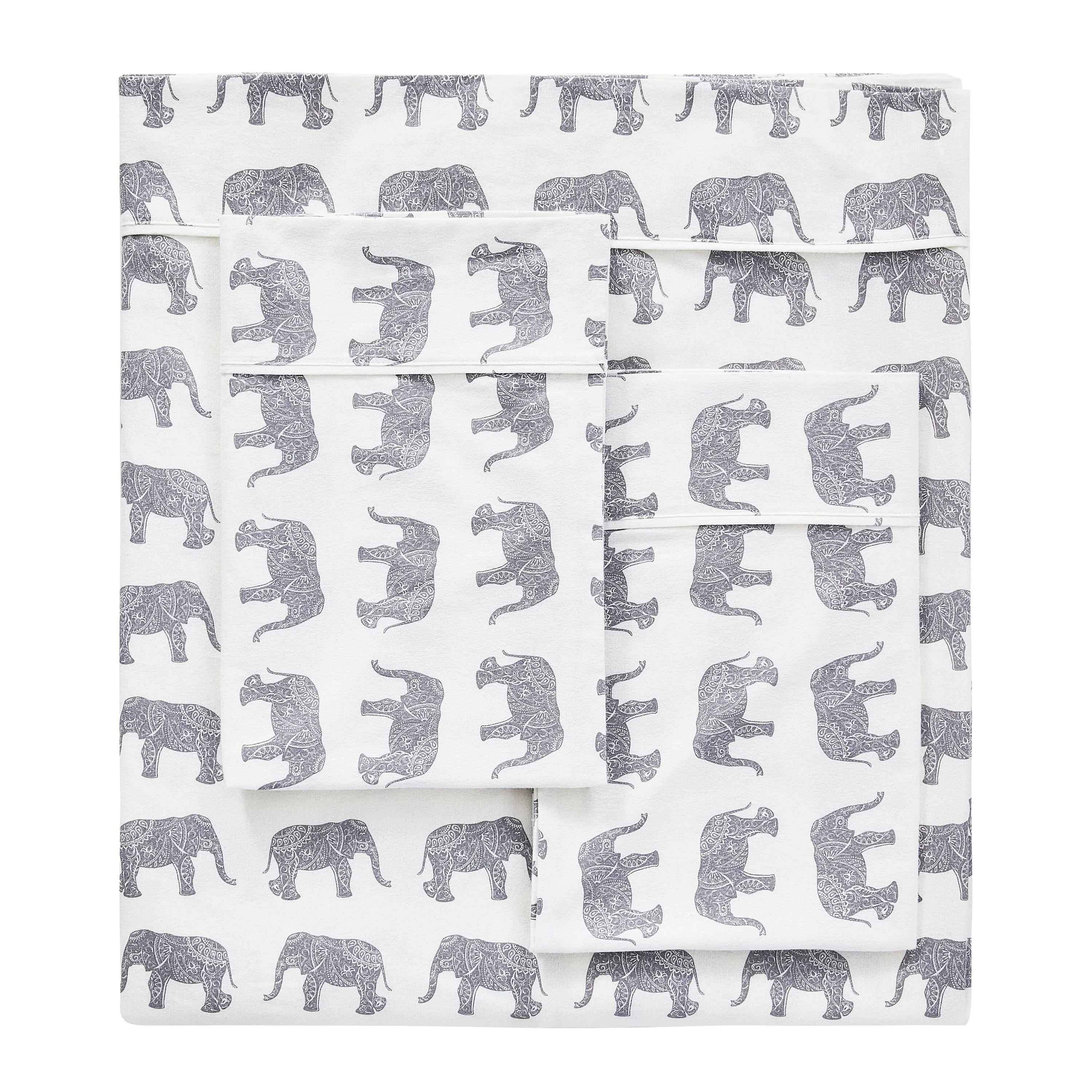 Elephants Flannel Sheet Set - Image 7