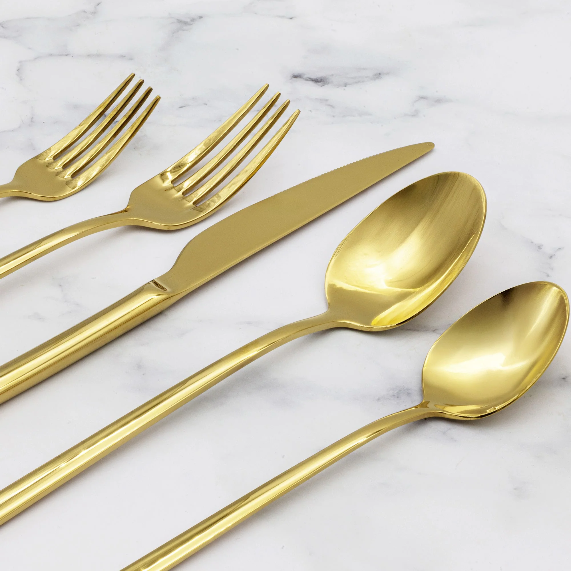 Emilia Mirror 20-Piece Flatware Set - Image 9