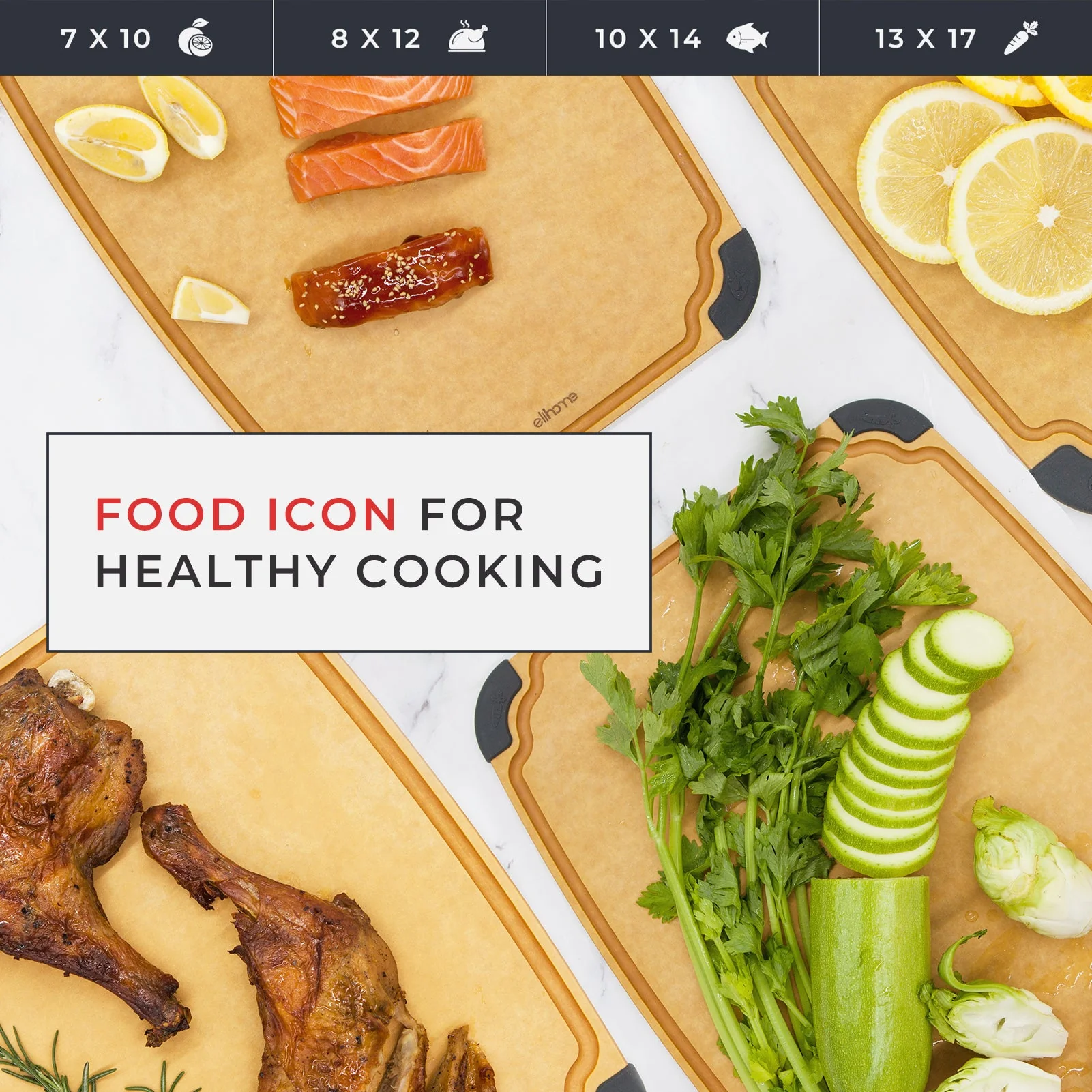 Essential Series 4-in-1 Cutting Board Set - Image 5