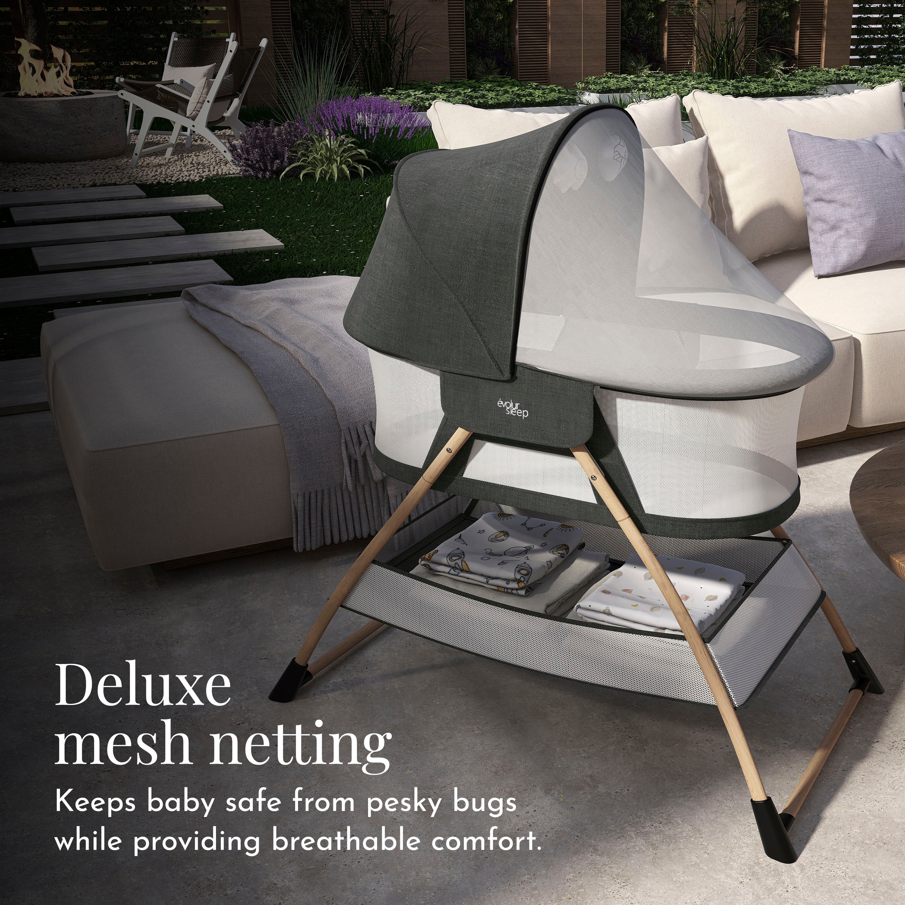 Evolur Cozy Dreamer Bassinet - Image 6