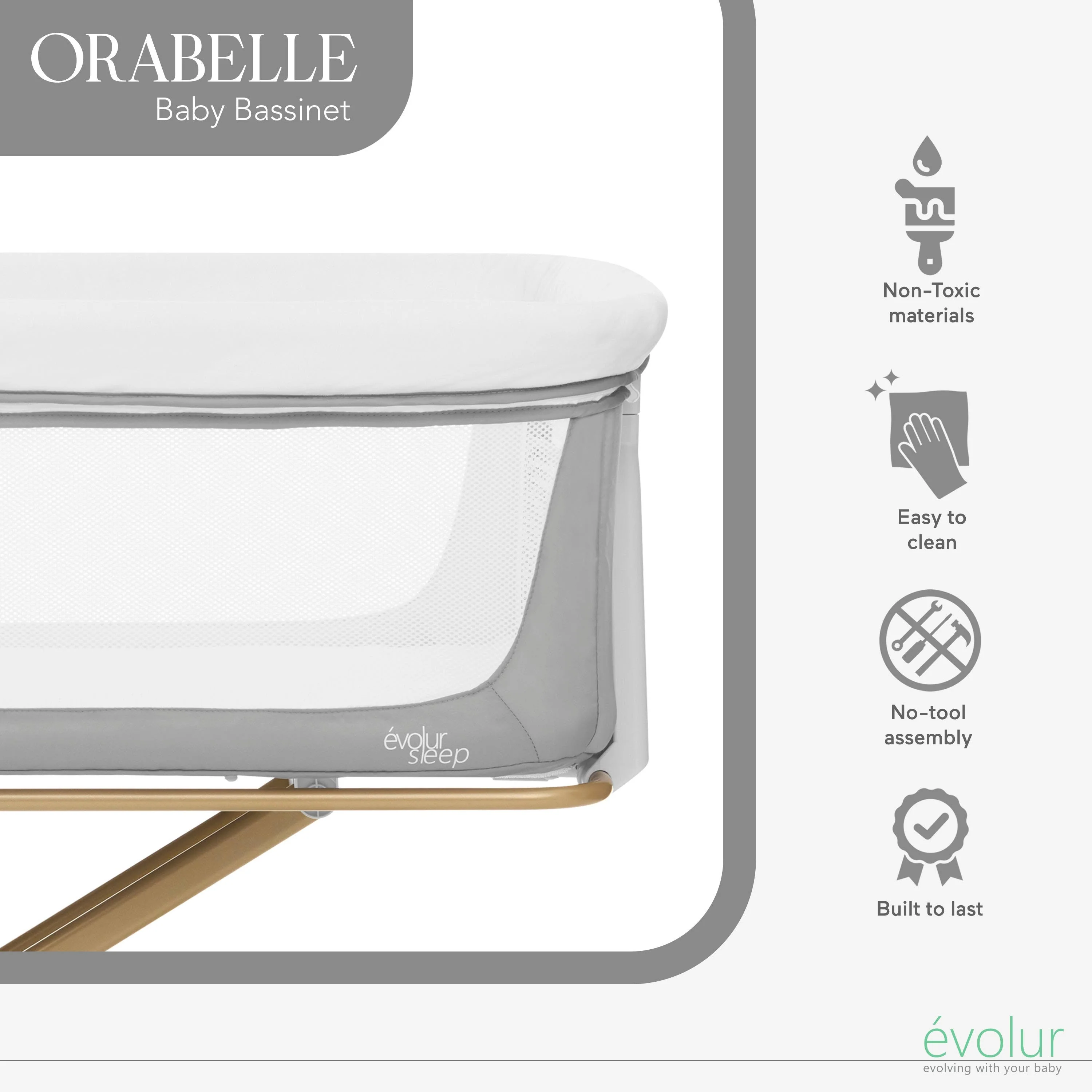 Evolur Orabelle Bassinet - Image 11