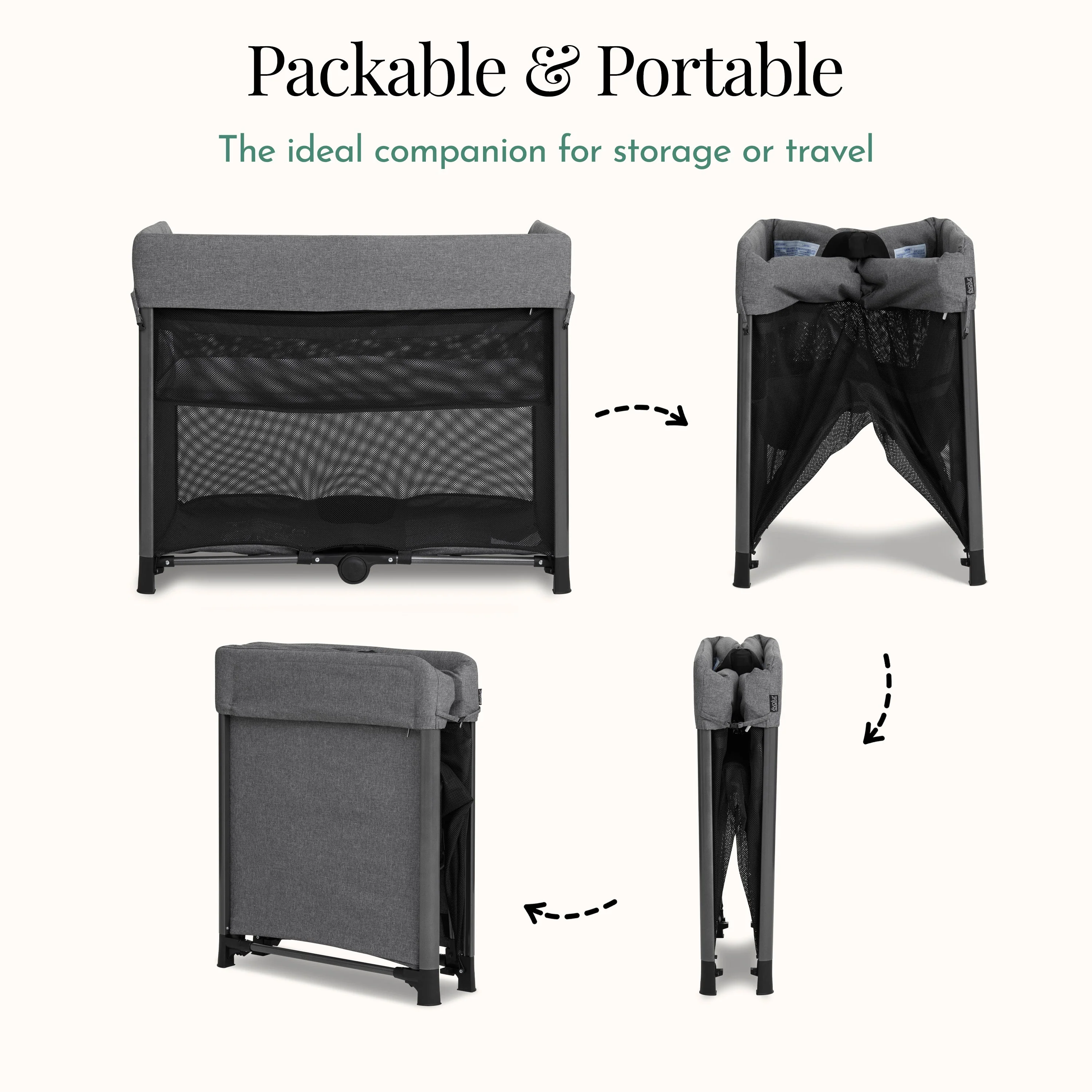 Evolur Zane Portable On The Go Instant Fold Baby Playard - Image 12