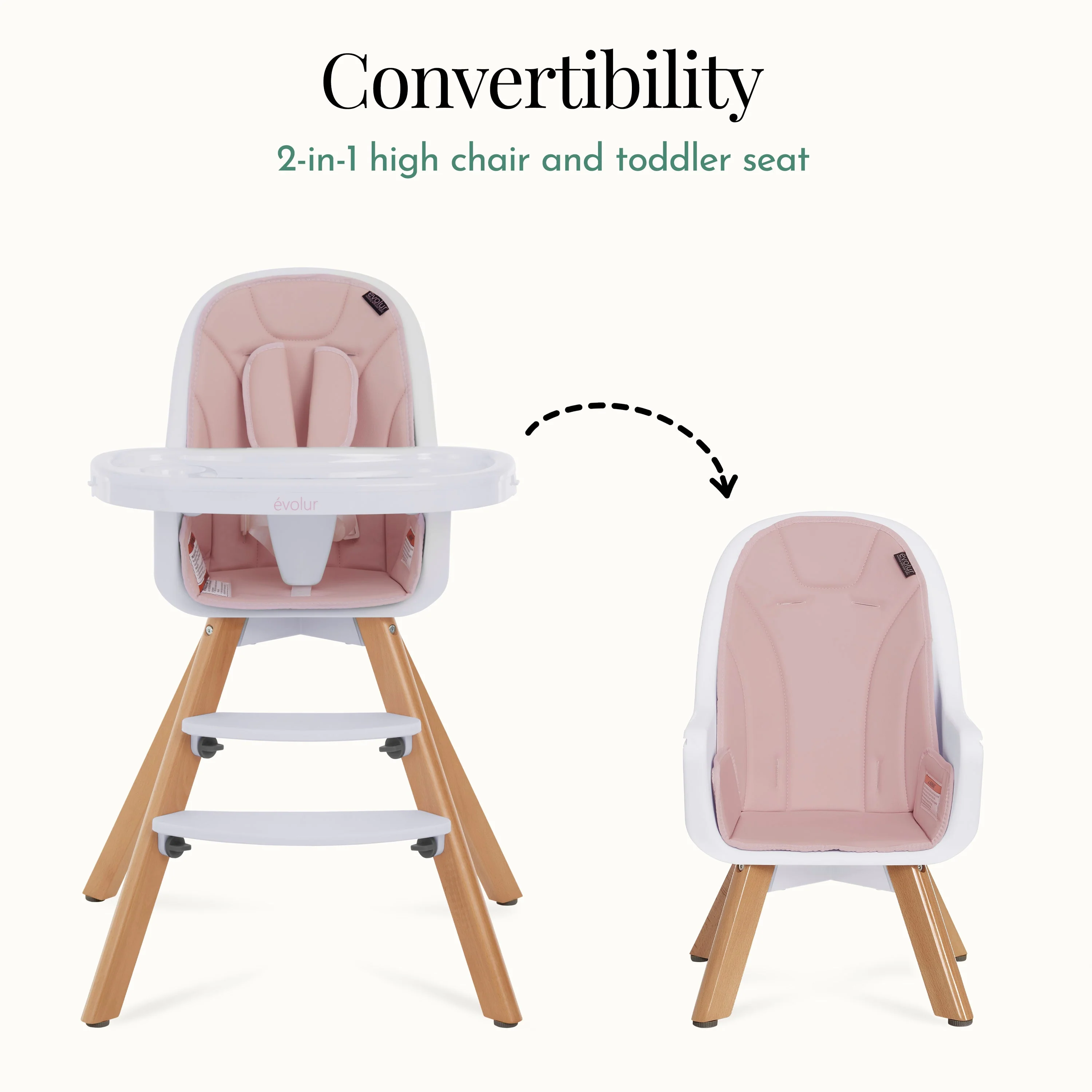 Evolur Zoodle 2-In-1 High Chair - Image 13
