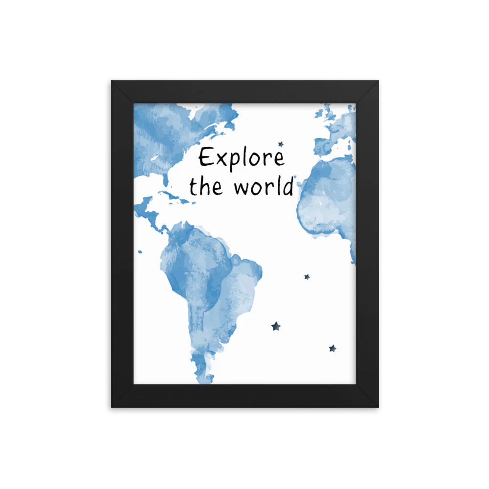 Explore The World Art Print - Image 5