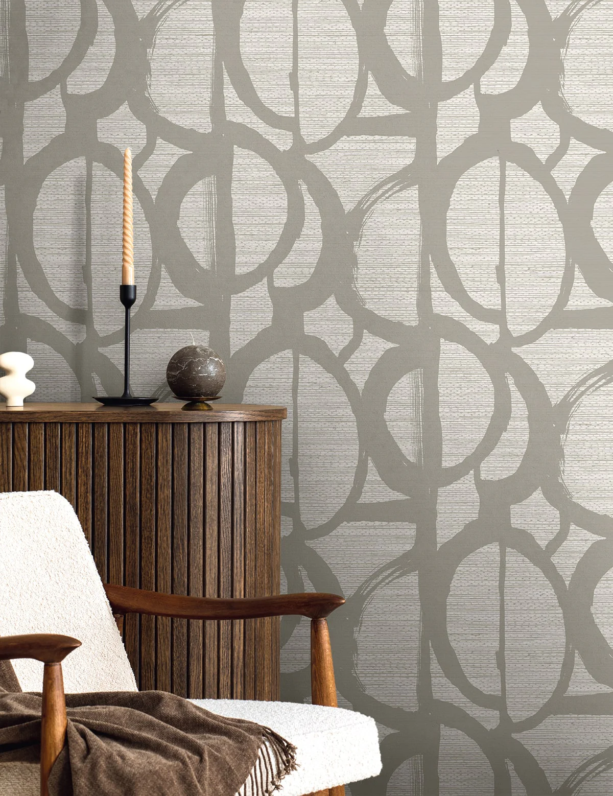 Fibers and Threads Pendelton Abstract Nonwoven Unpasted Wallpaper - Image 12