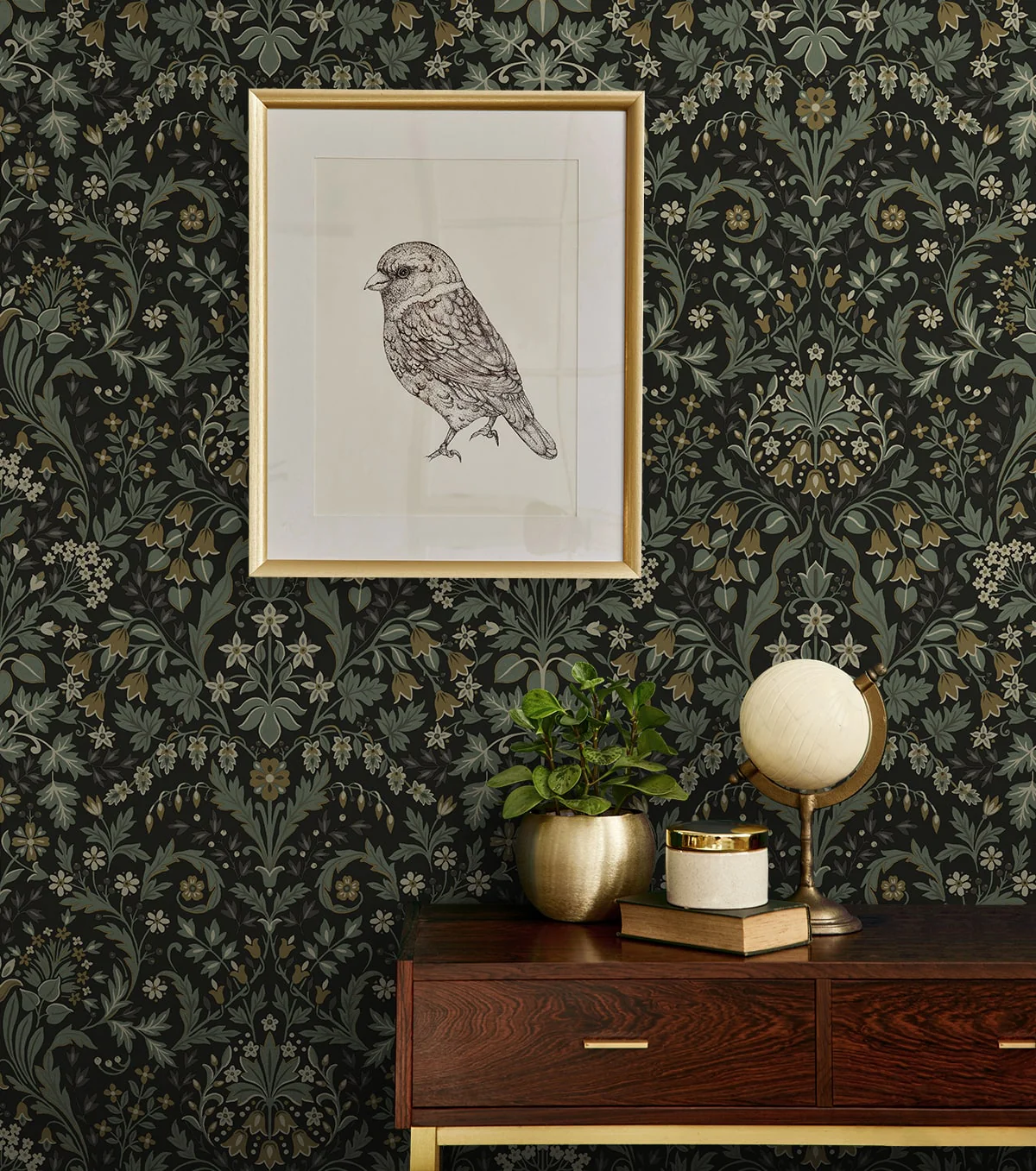Filigree Floral Peel and Stick Removable Wallpaper - Image 15