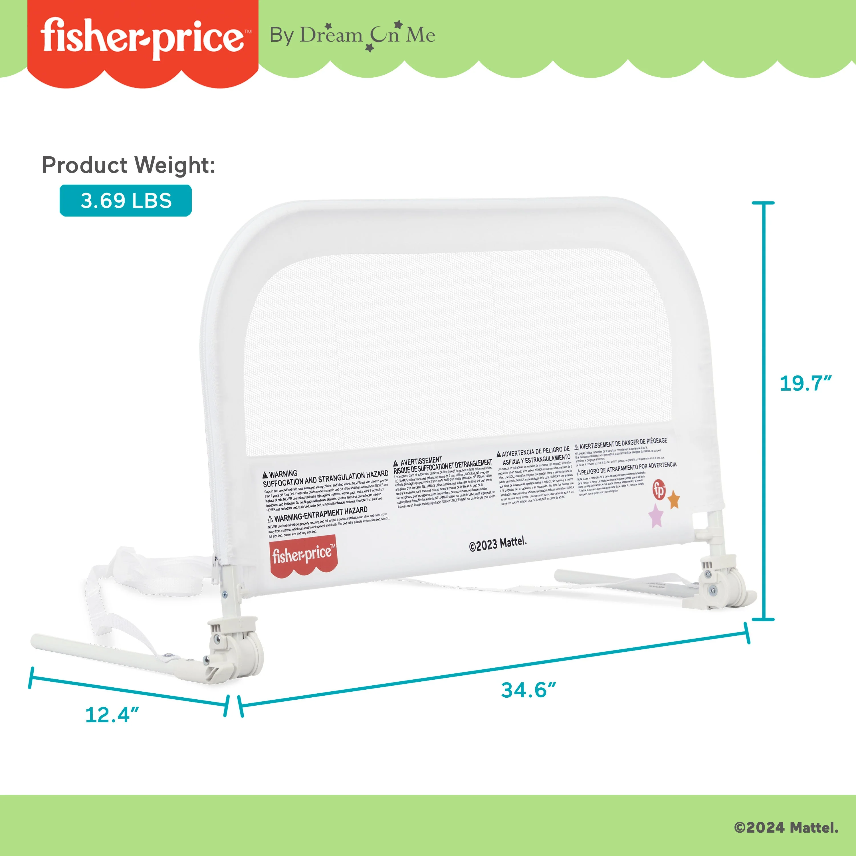 Fisher-Price by Dream On Me Little Naps Bedrail - Image 9