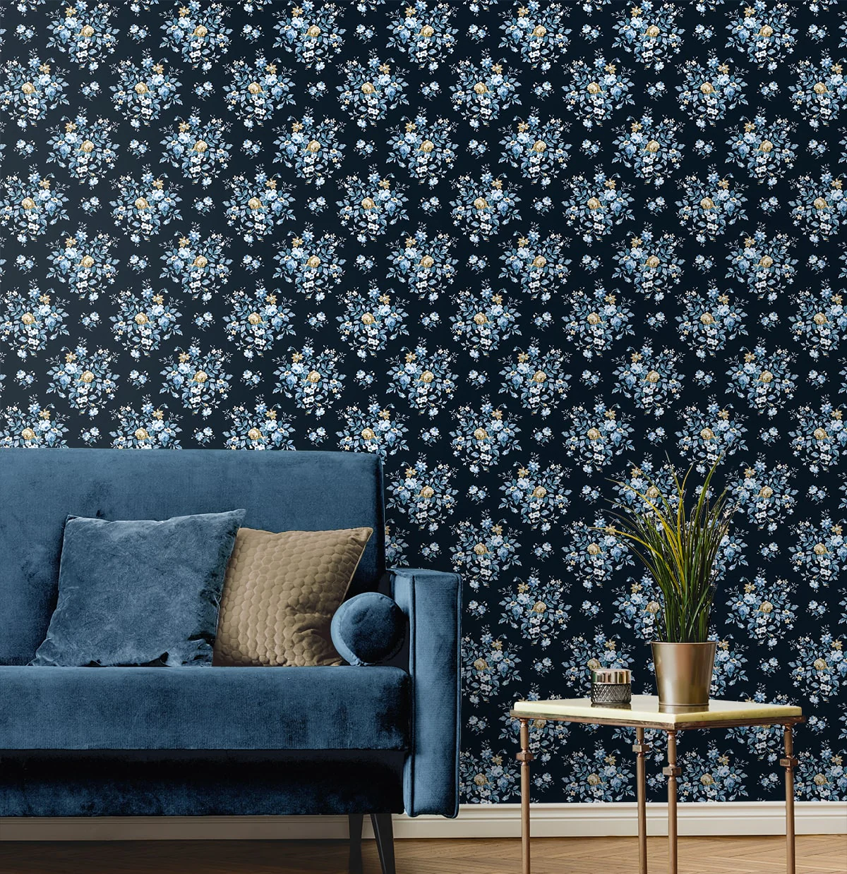 Floral Bunches Peel and Stick Removable Wallpaper - Image 24
