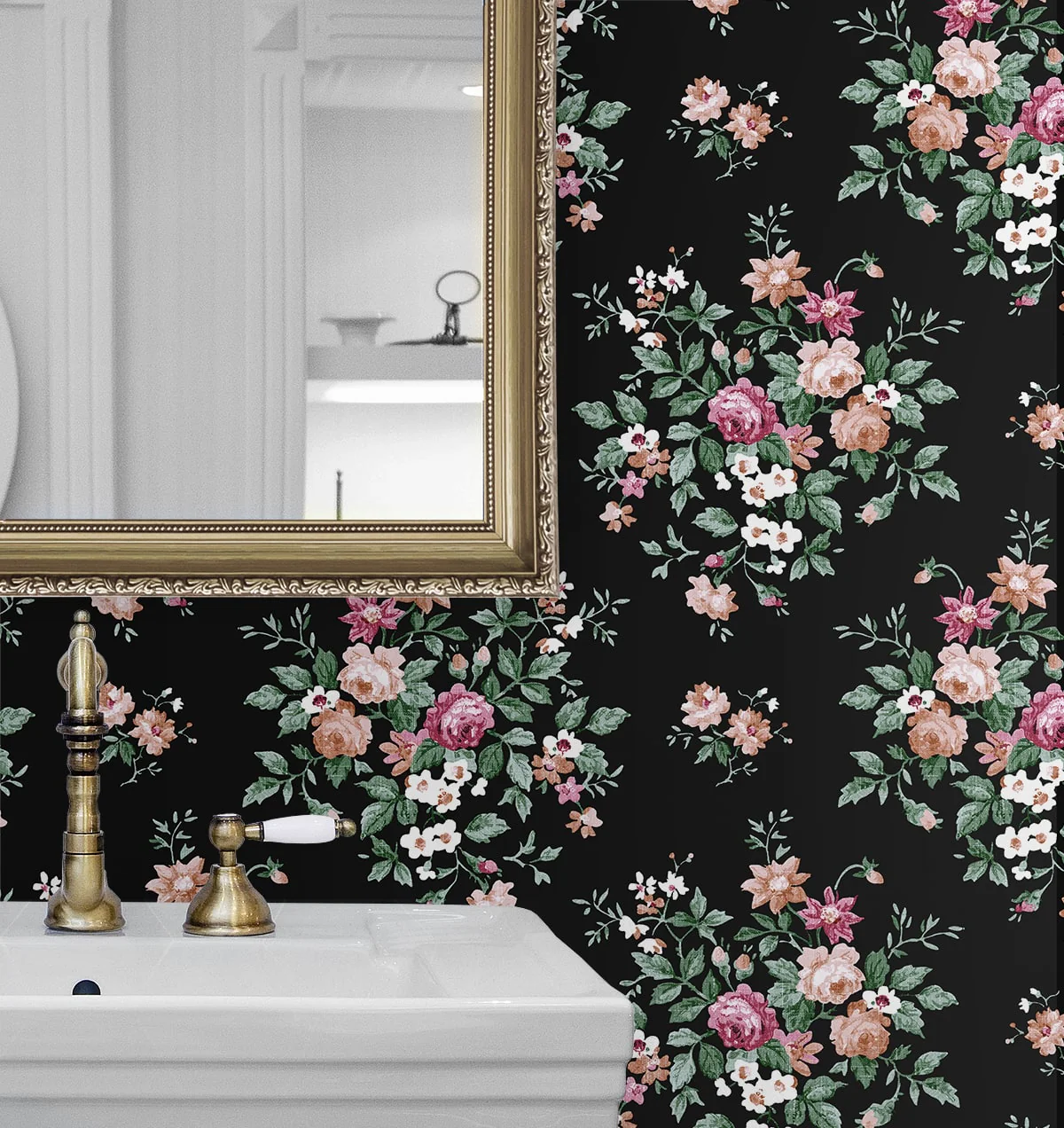 Floral Bunches Peel and Stick Removable Wallpaper - Image 4