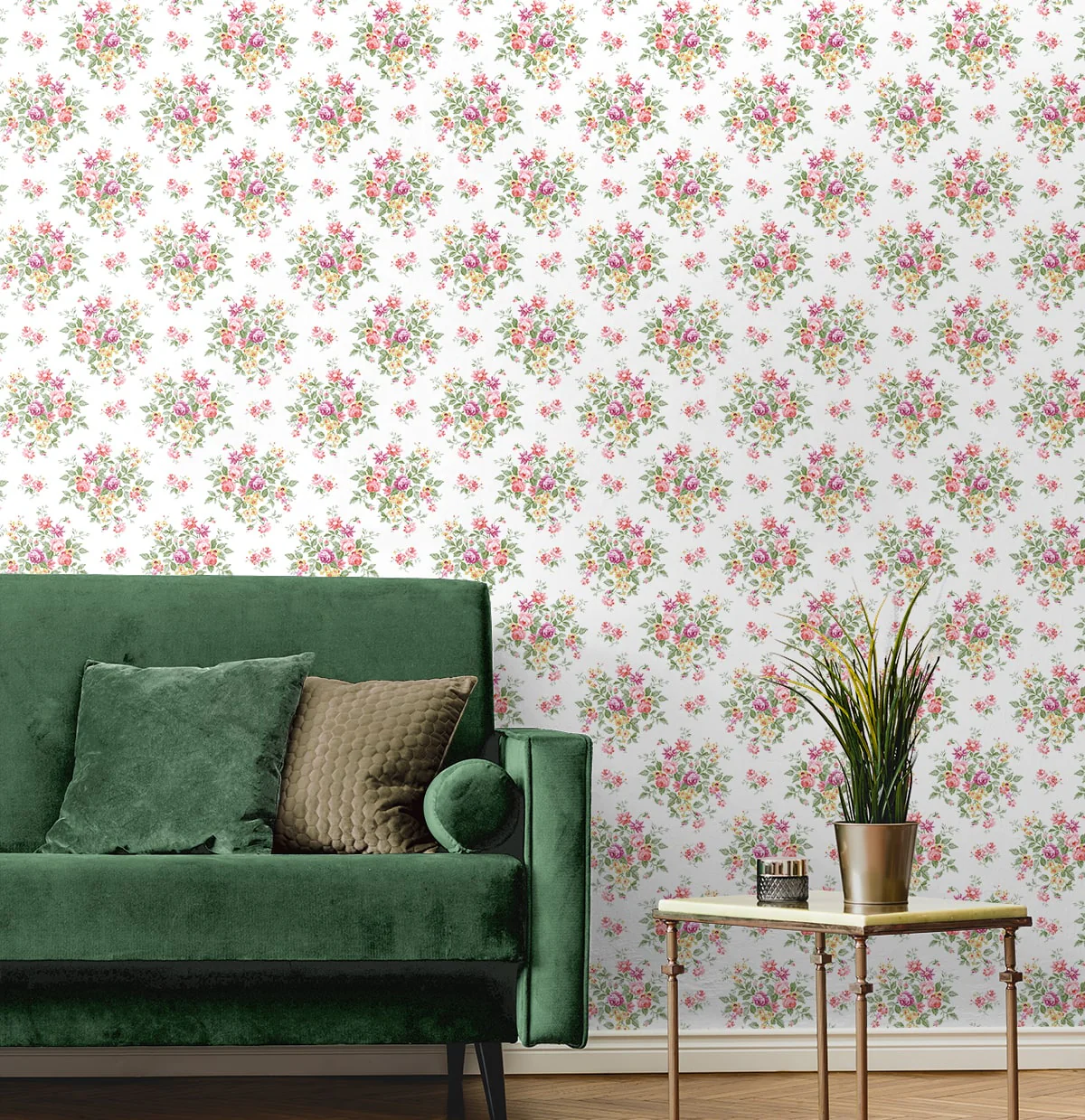 Floral Bunches Peel and Stick Removable Wallpaper - Image 8