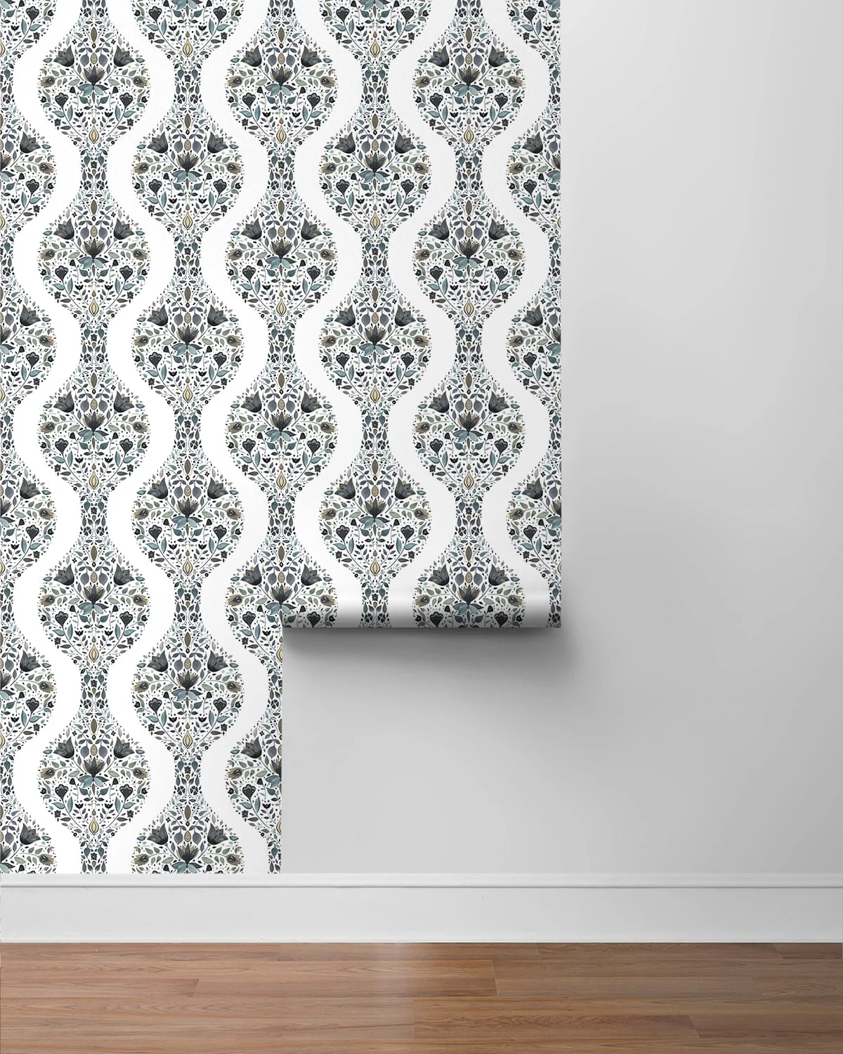 Floral Ogee Peel and Stick Removable Wallpaper - Image 4