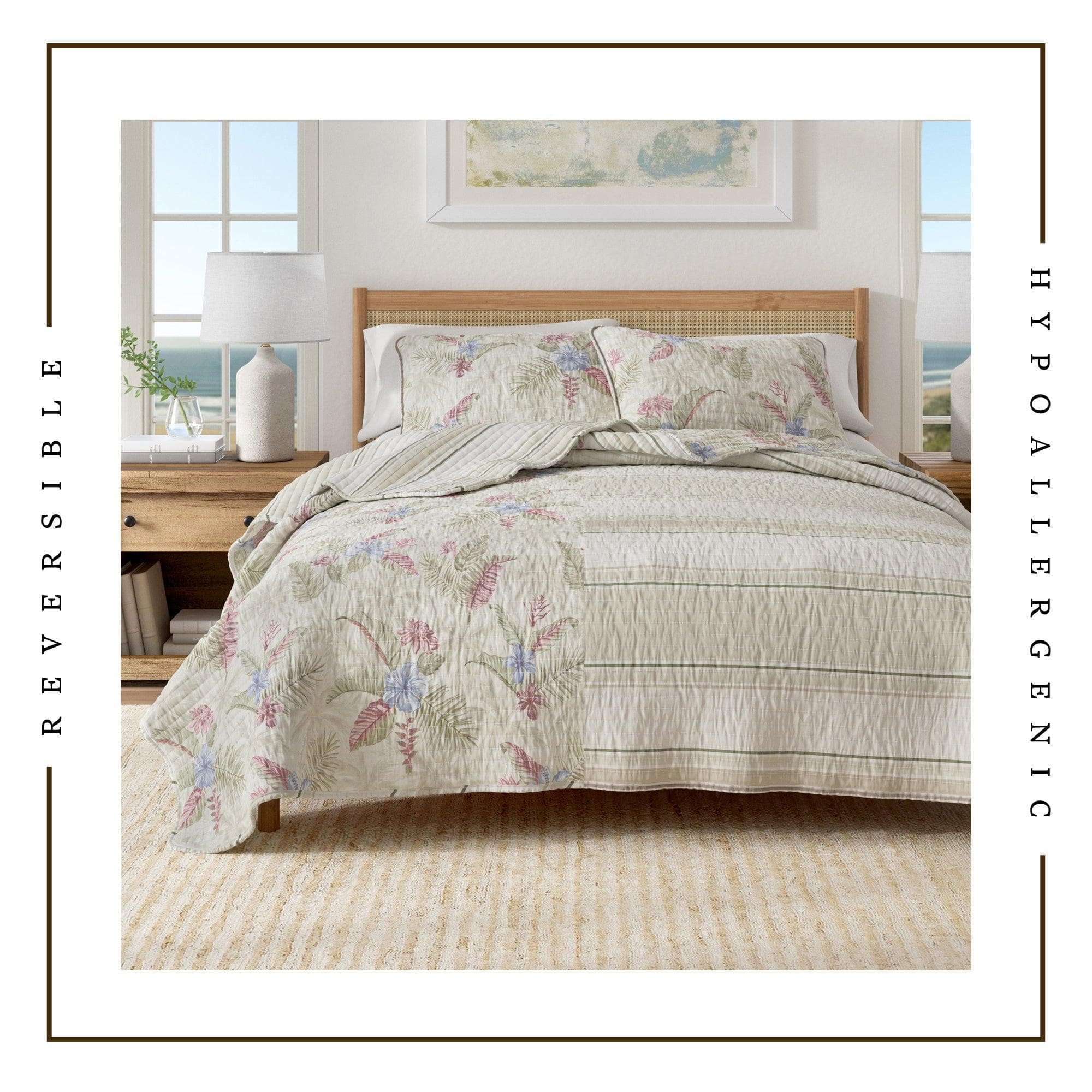 Floral Printed Cotton Quilt Set - Mendocino Collection - Image 9
