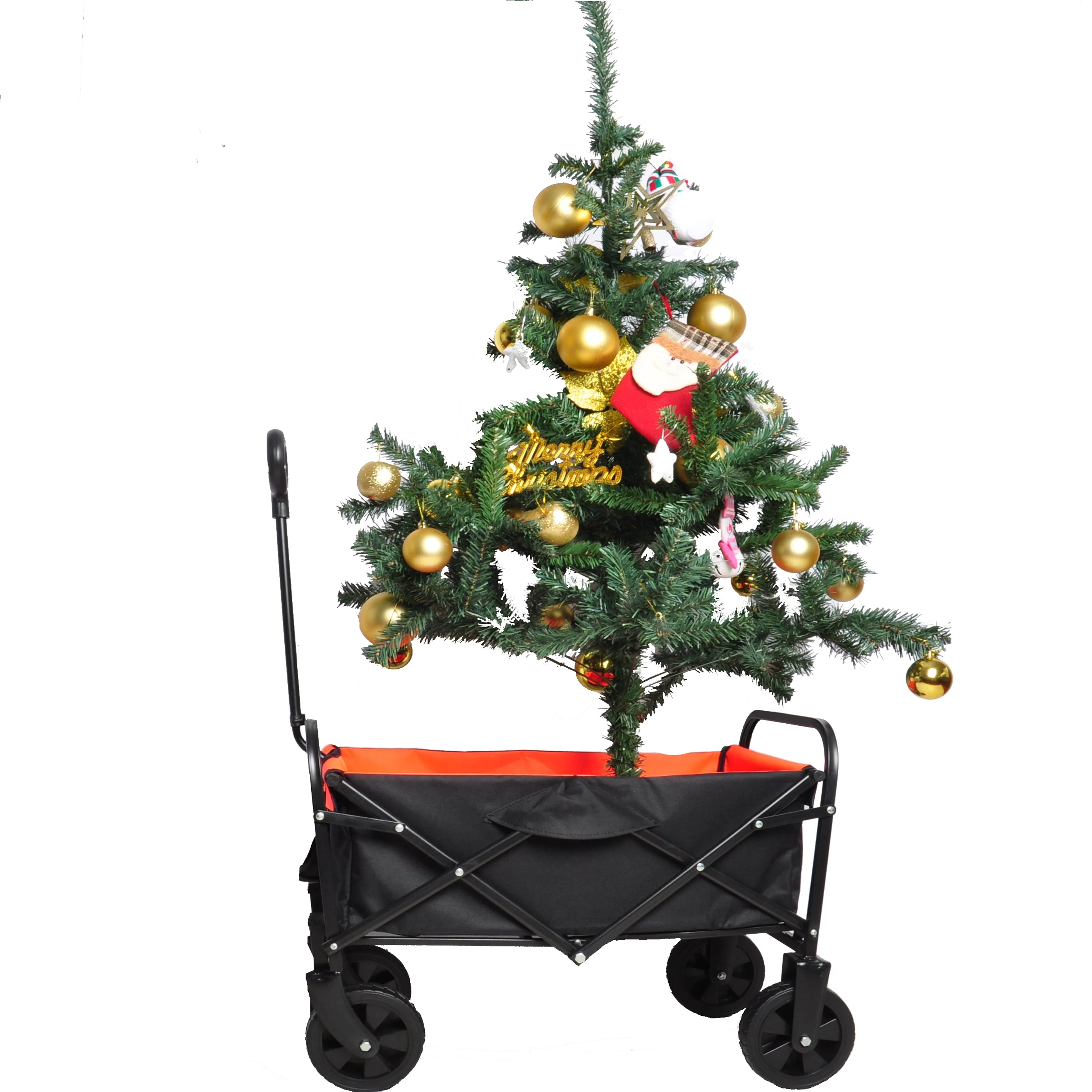 Folding Wagon Garden Shopping Beach Cart - Image 28