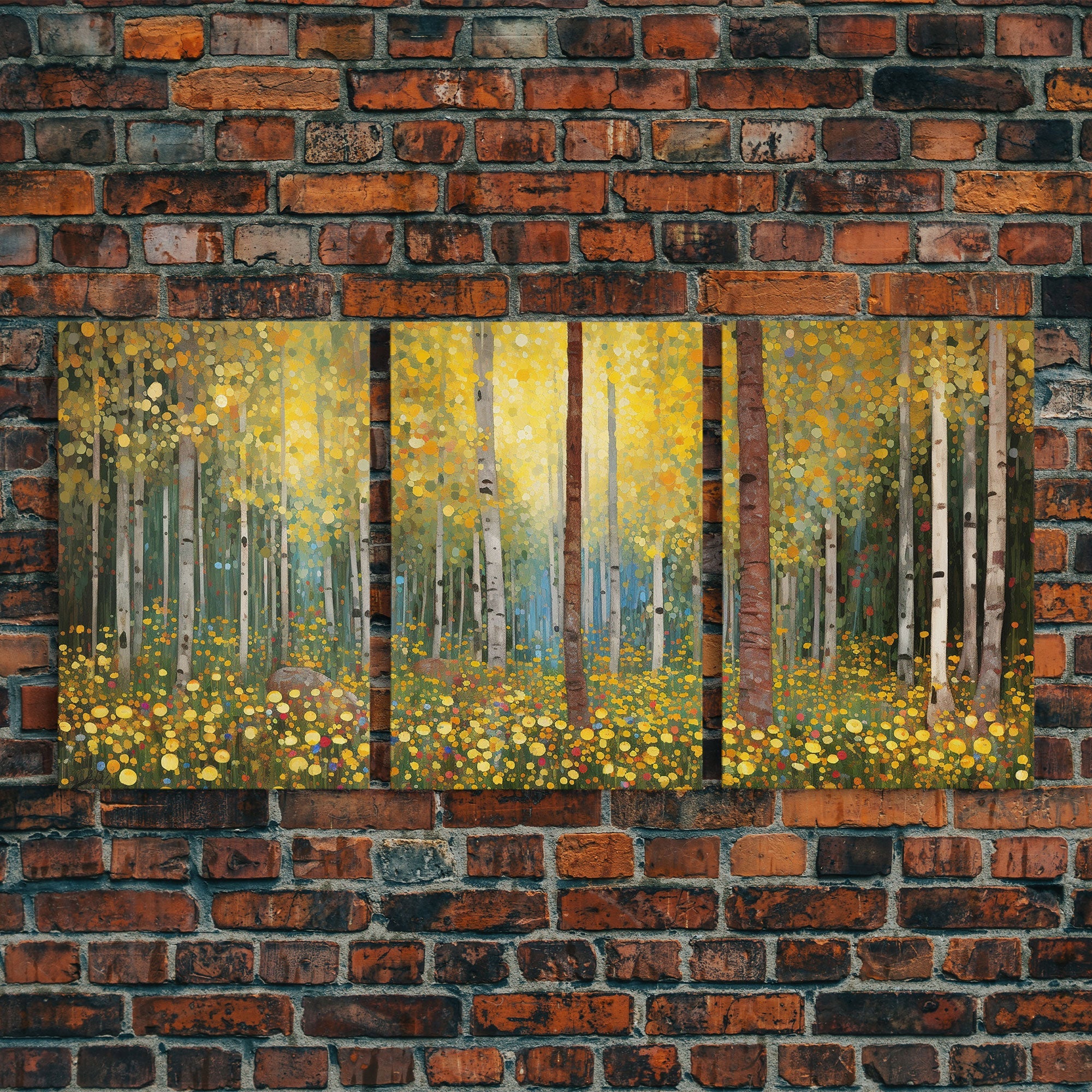 Forest Wall Art, Canvas Print, 3 Piece Wall Art - Image 5