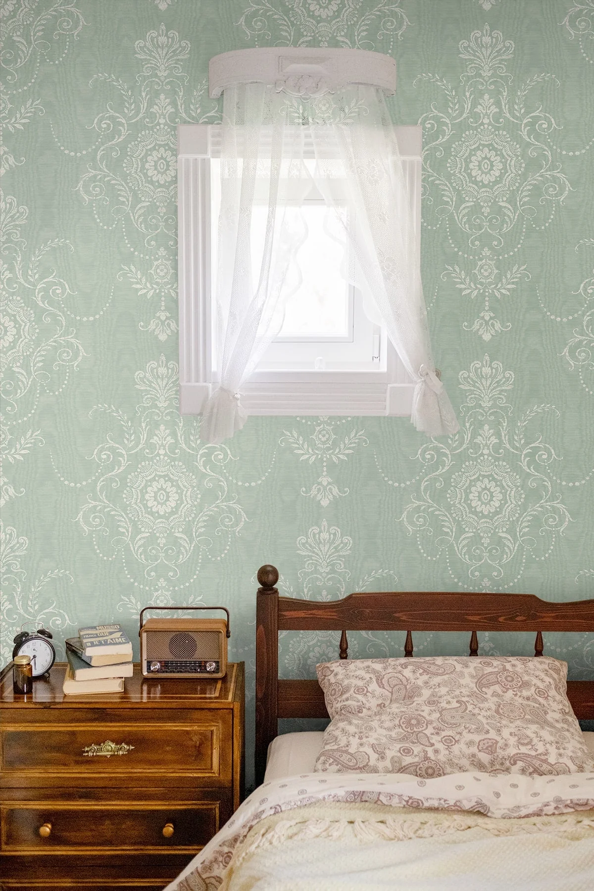 French Country Colette Cameo Unpasted Wallpaper - Image 11