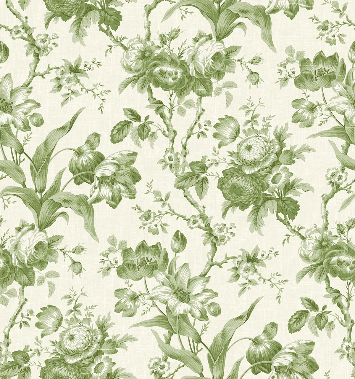 French Country En Rose Floral Unpasted Wallpaper - Image 8