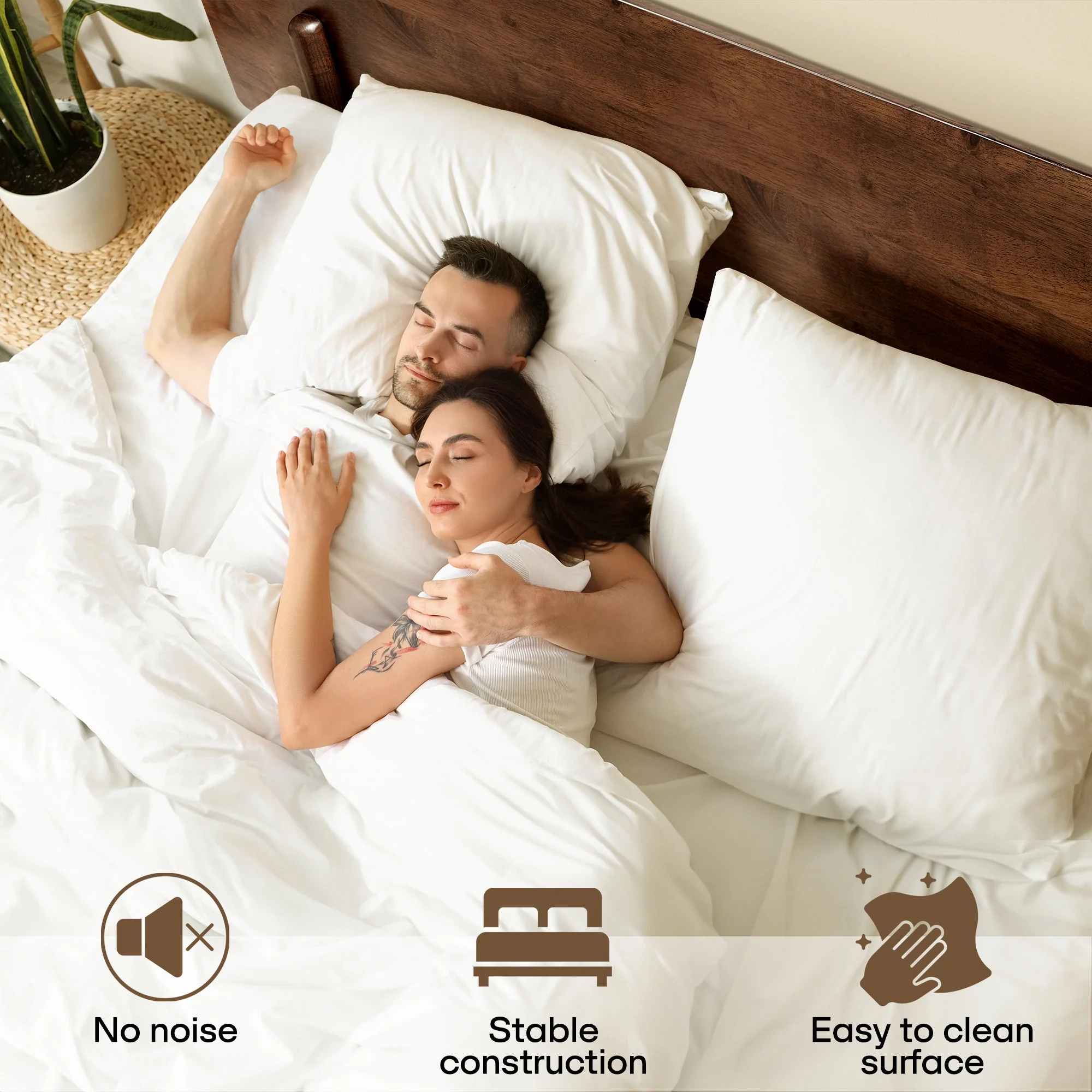 Frida Deluxe Solid Wood Bed Frame - Image 13