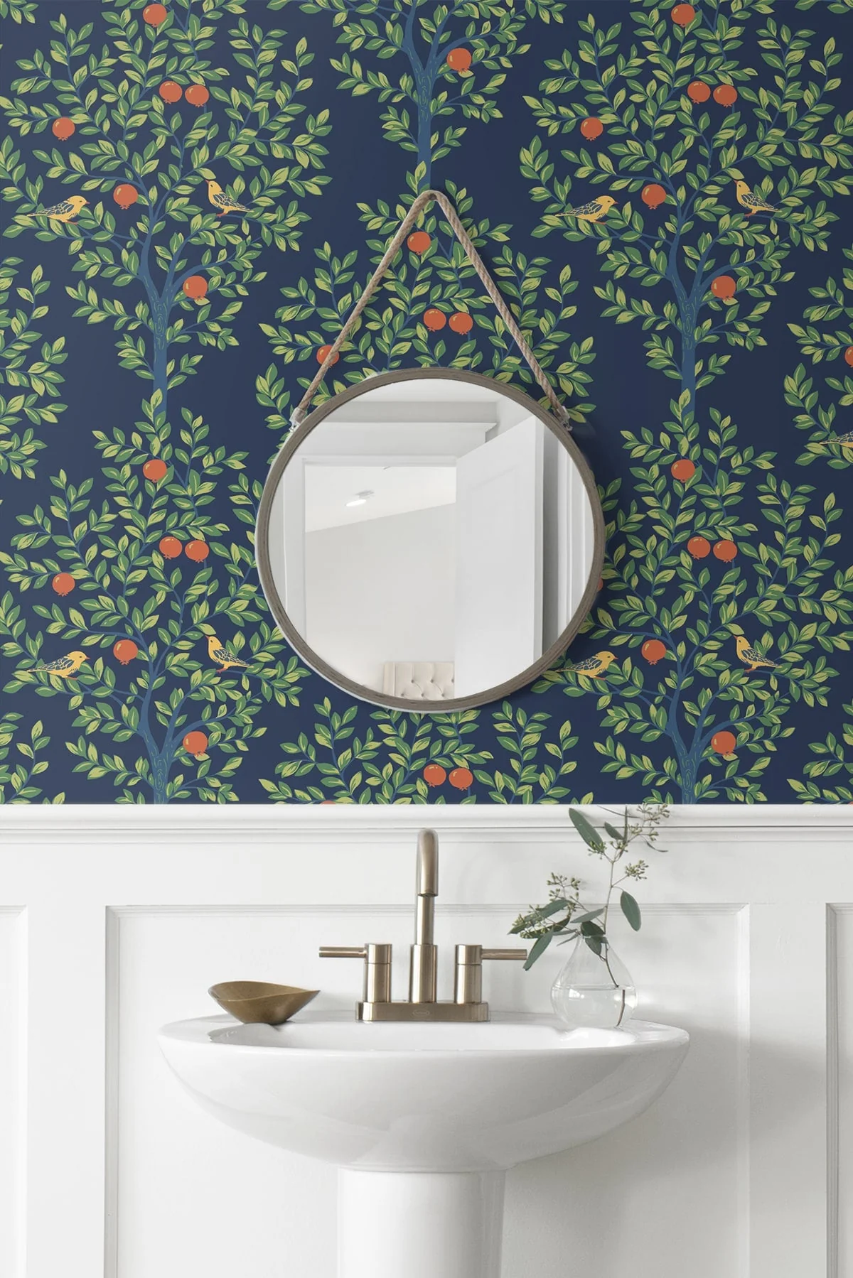 Fruit Tree Vintage Premium Peel and Stick Removable Wallpaper - Image 3
