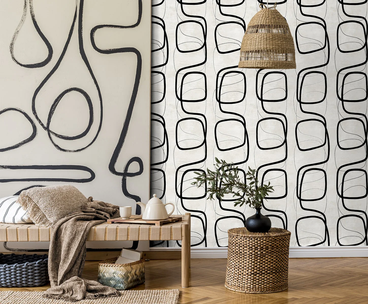 Geometric Textures Forcella Geometric Unpasted Wallpaper - Image 12