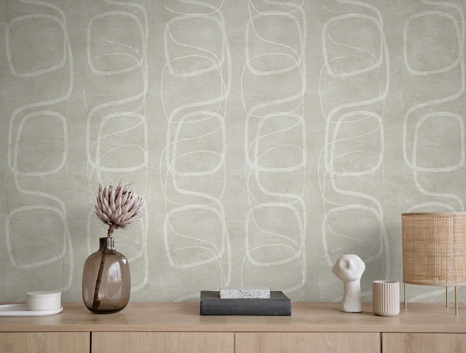 Geometric Textures Forcella Geometric Unpasted Wallpaper - Image 3