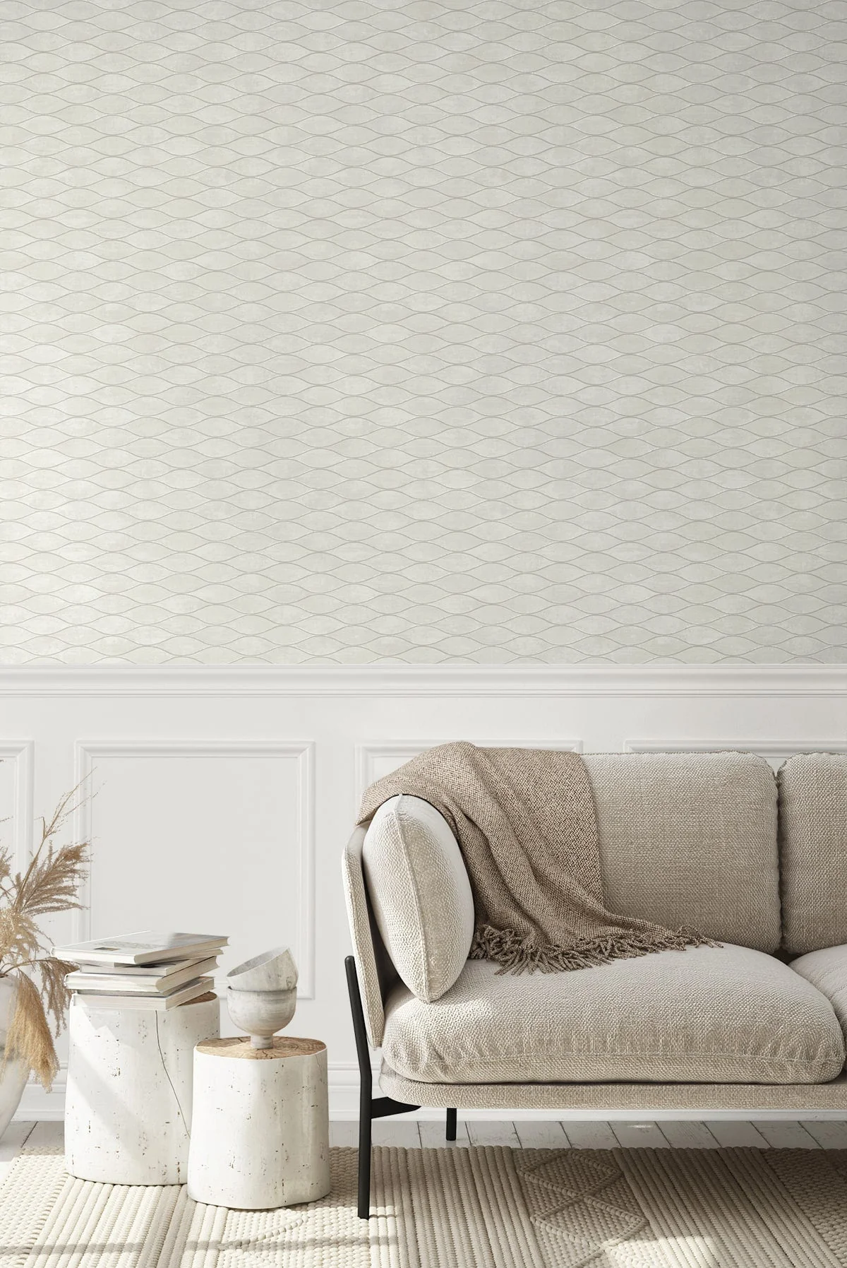 Geometric Textures Piccola Ogee Unpasted Wallpaper - Image 18