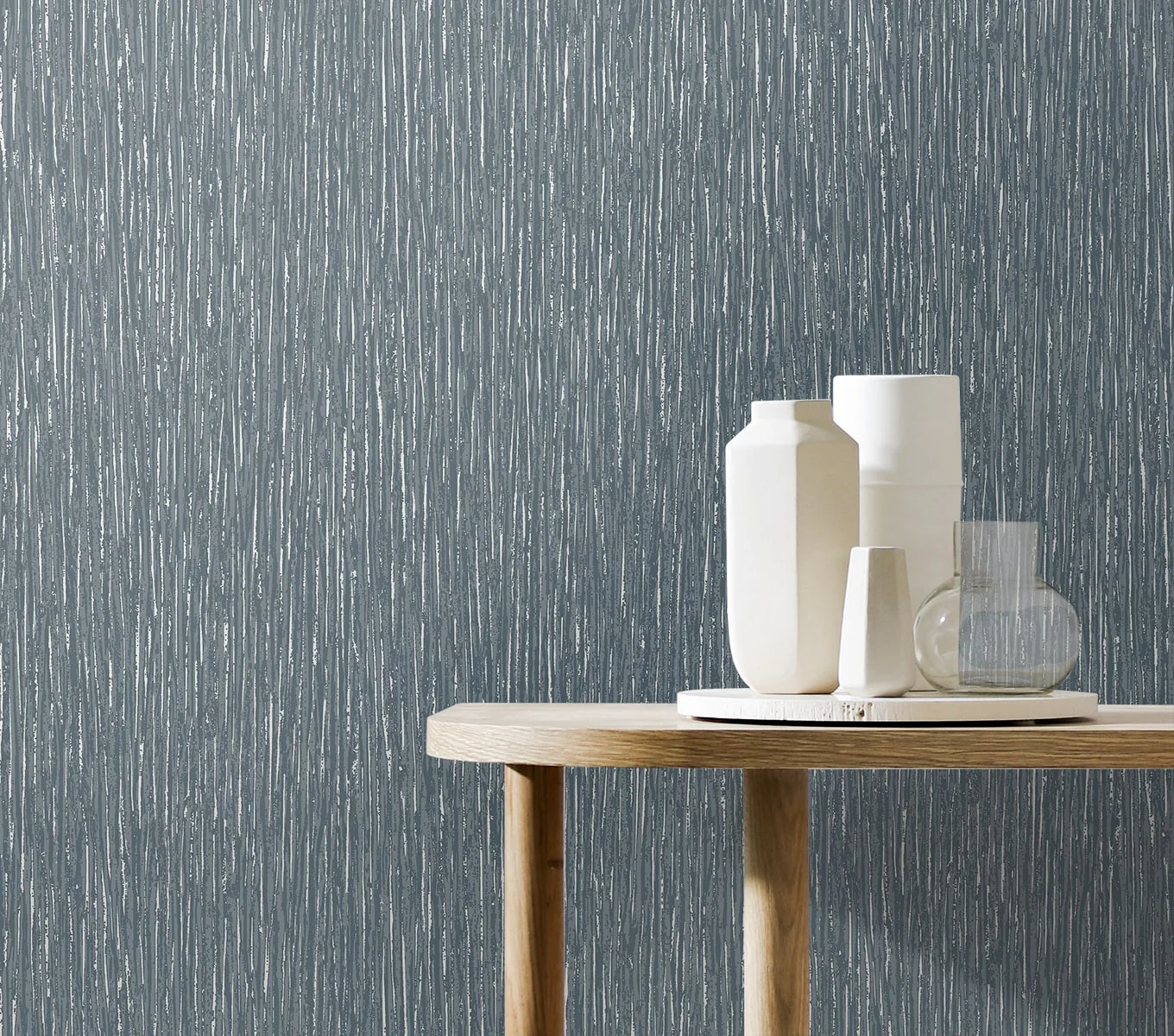 Geometric Textures Verticale Stria Unpasted Wallpaper - Image 8