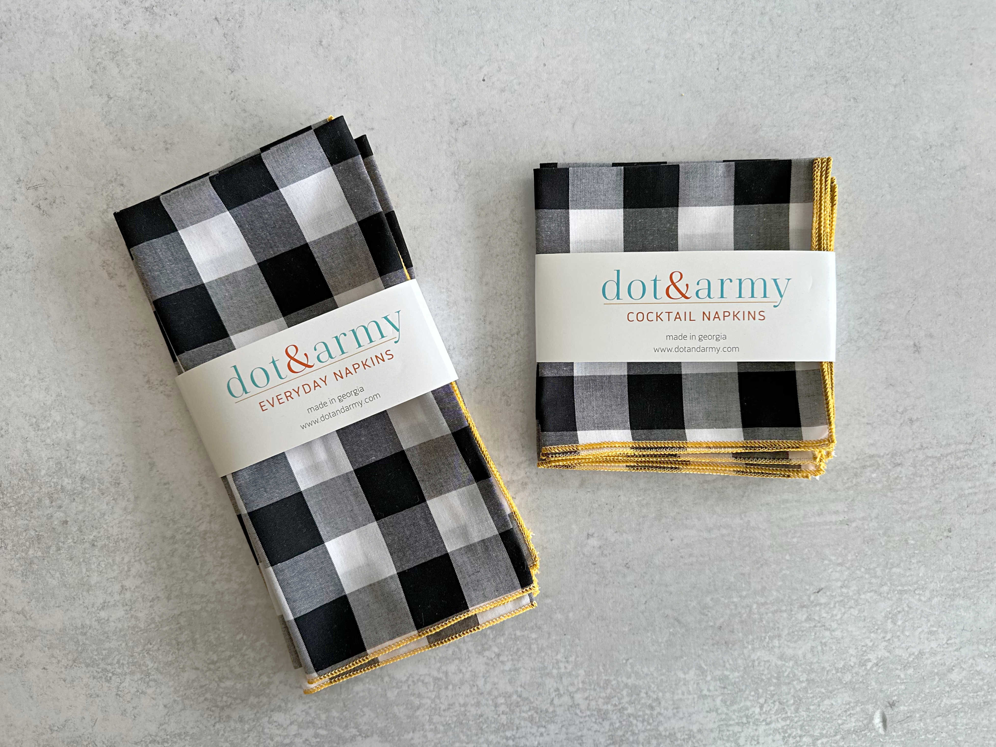 Gingham Check Cloth Napkins, Set of 4 - Image 4