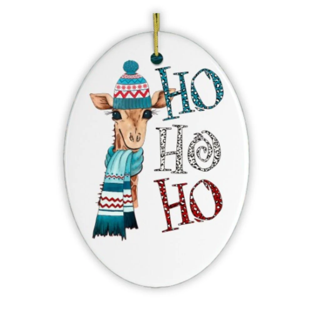 Giraffe Christmas Ornament by OrnamentallyYou - Image 2